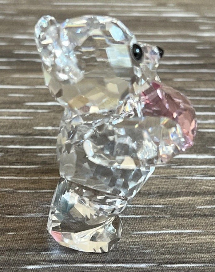 Swarovski 2015 Kris Bear Birthstone October Pink Heart Retired NMIB #5126911