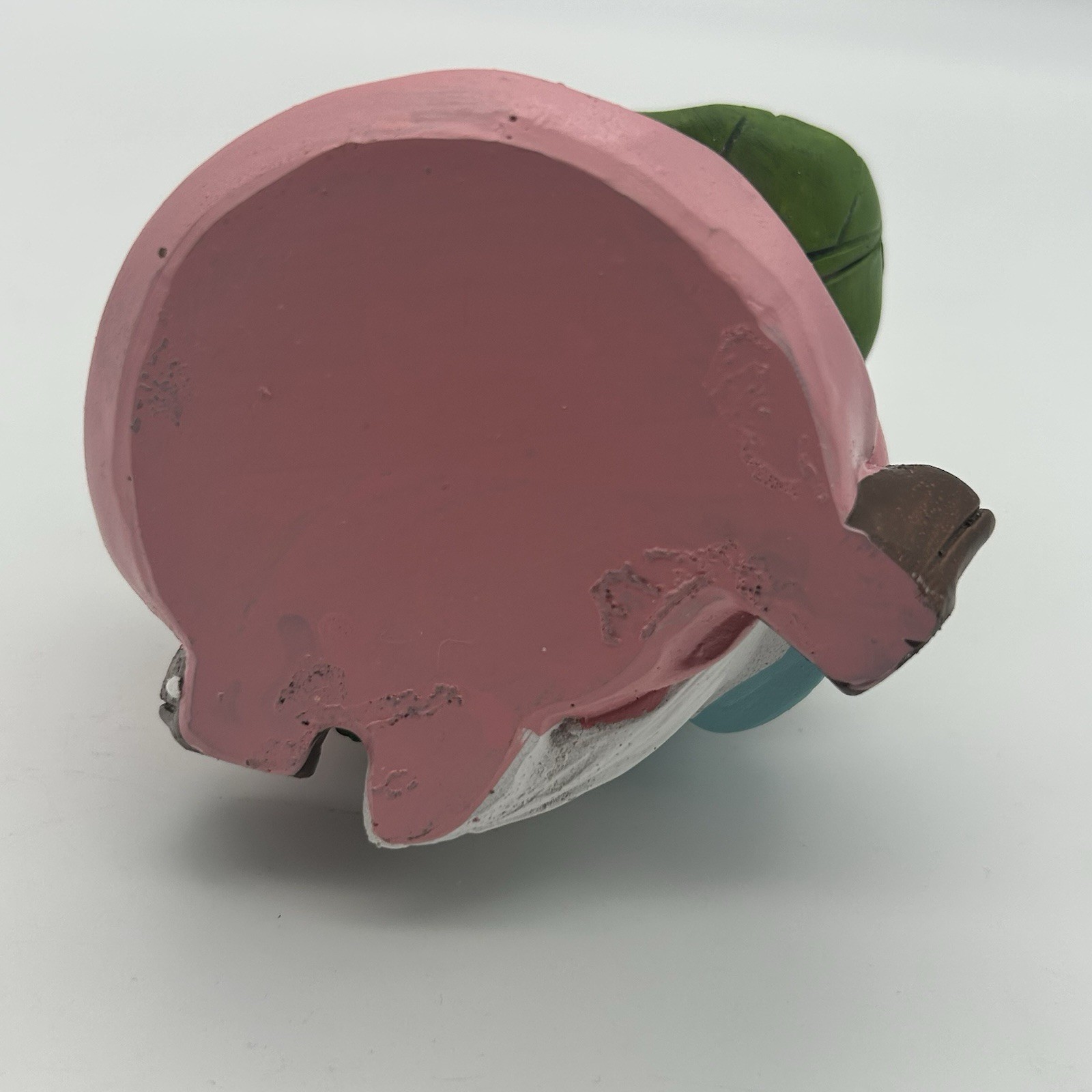 Spring Garden Gnome Figurine Watering Can Flowers Resin Pastel Decor ~6″