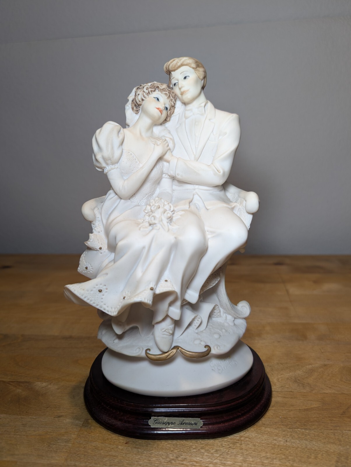 Giuseppe Armani Florence #0189F Bride And Groom In A Garden Wedding 9 1/2″