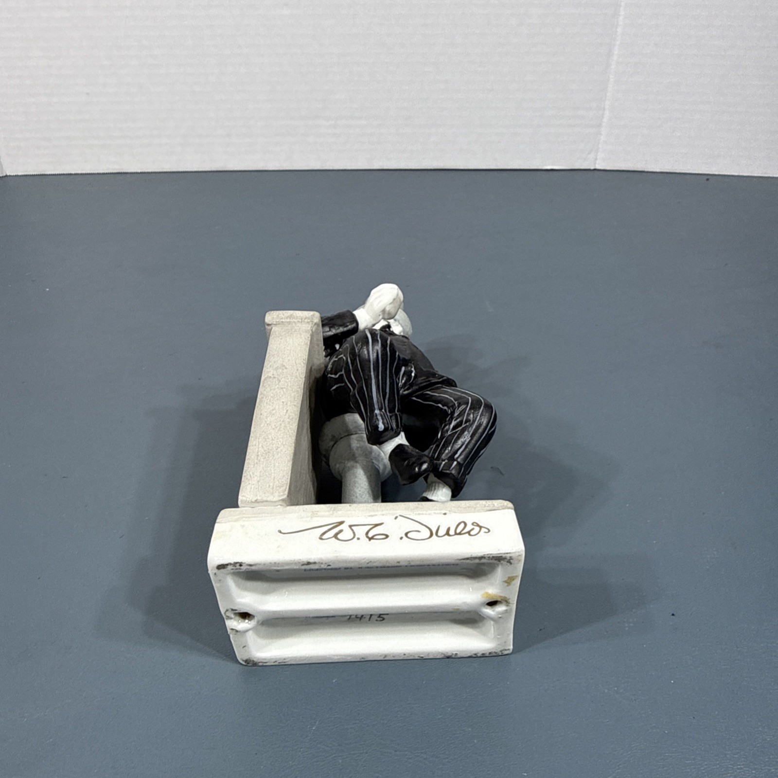 W.C. Fields Figurine Licensed No. 1415 B&W 6-1/2” Tall Ceramic Statue 1988