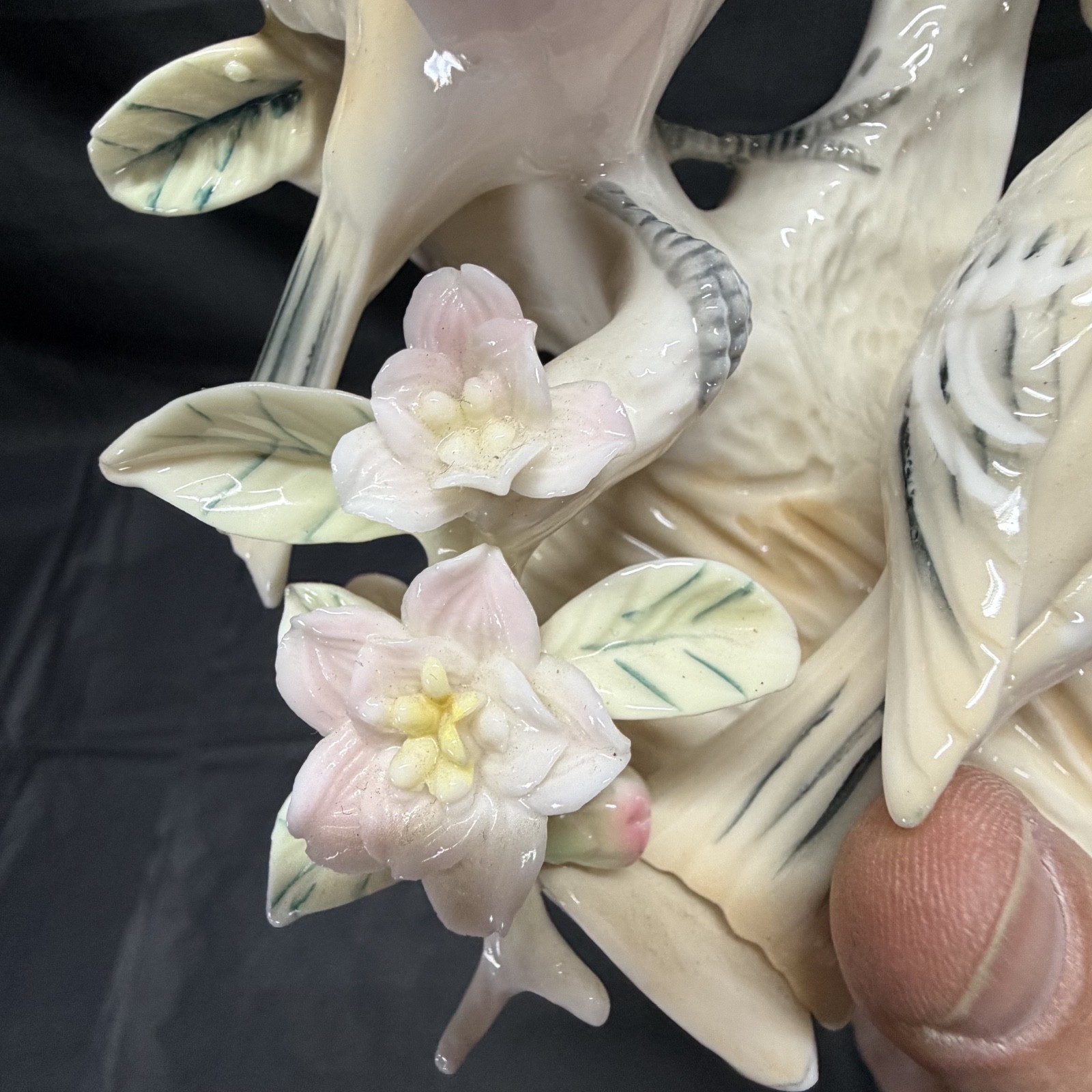 Vintage ARDALT Lenwile Porcelain China Verithin Bird Figurine ROBIN #6189 Japan