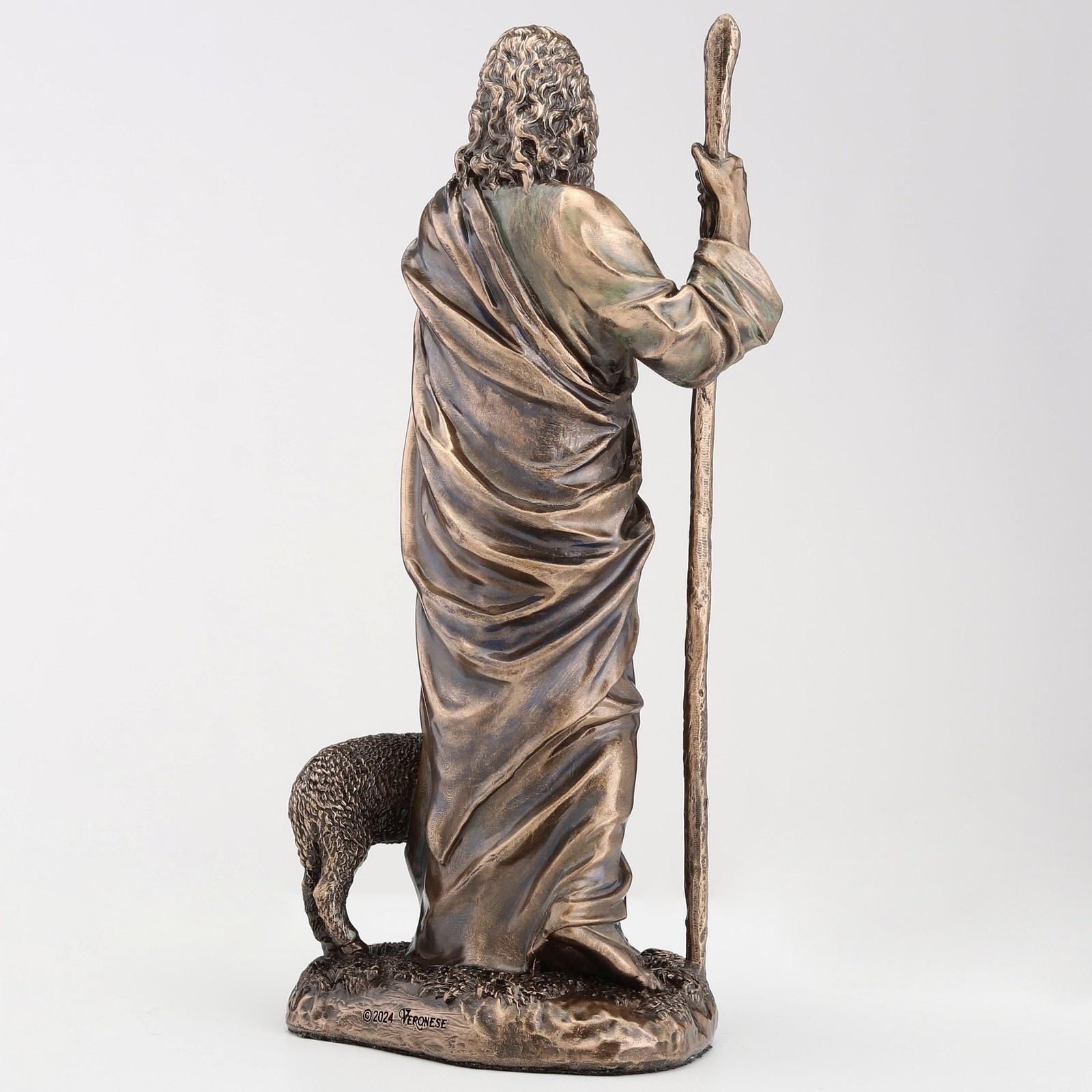 Veronese Design 6 1/4 Inch Jesus The Good Shepherd Cold Cast Resin