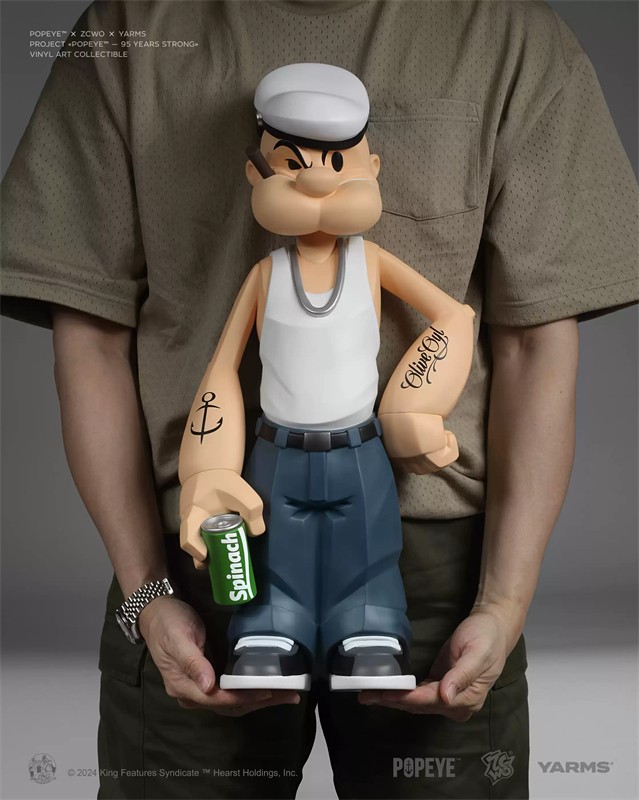 ZCWO ×YARMS POPEYE 95 YEARS STRONG Limited Collectibles Fashion Model 58cm