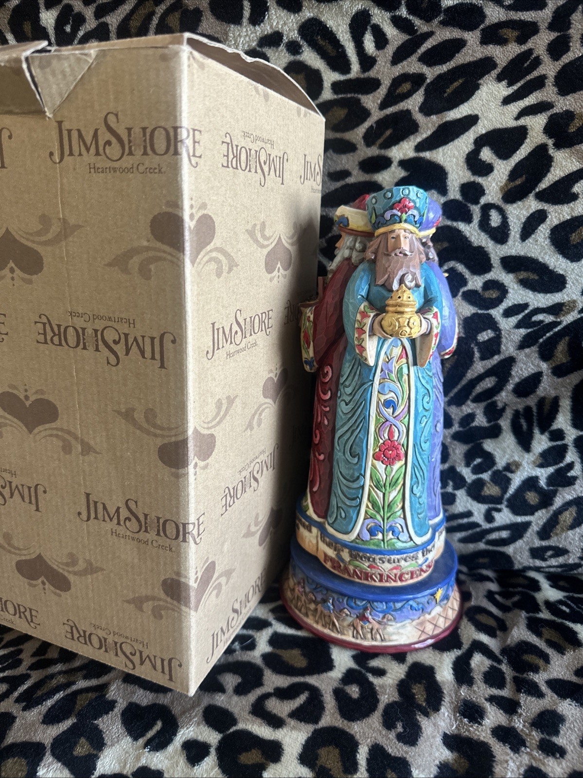Jim Shore We Three Kings Revolving Musical Figurine 4009788 Plays We 3 Kings Box