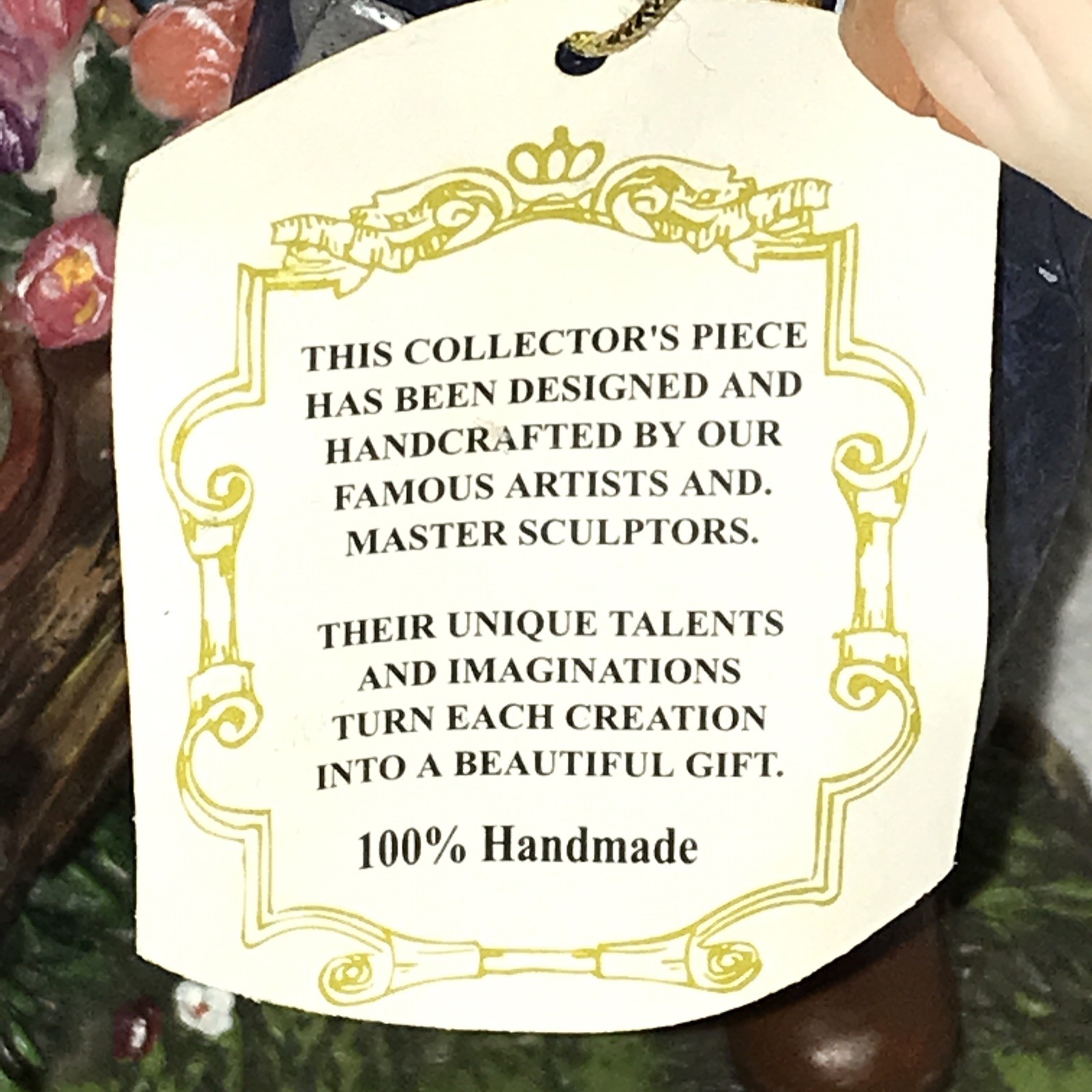 Giovanni Giftware Collection Figurine Happy Gardener Man w/ Flowers Collectible