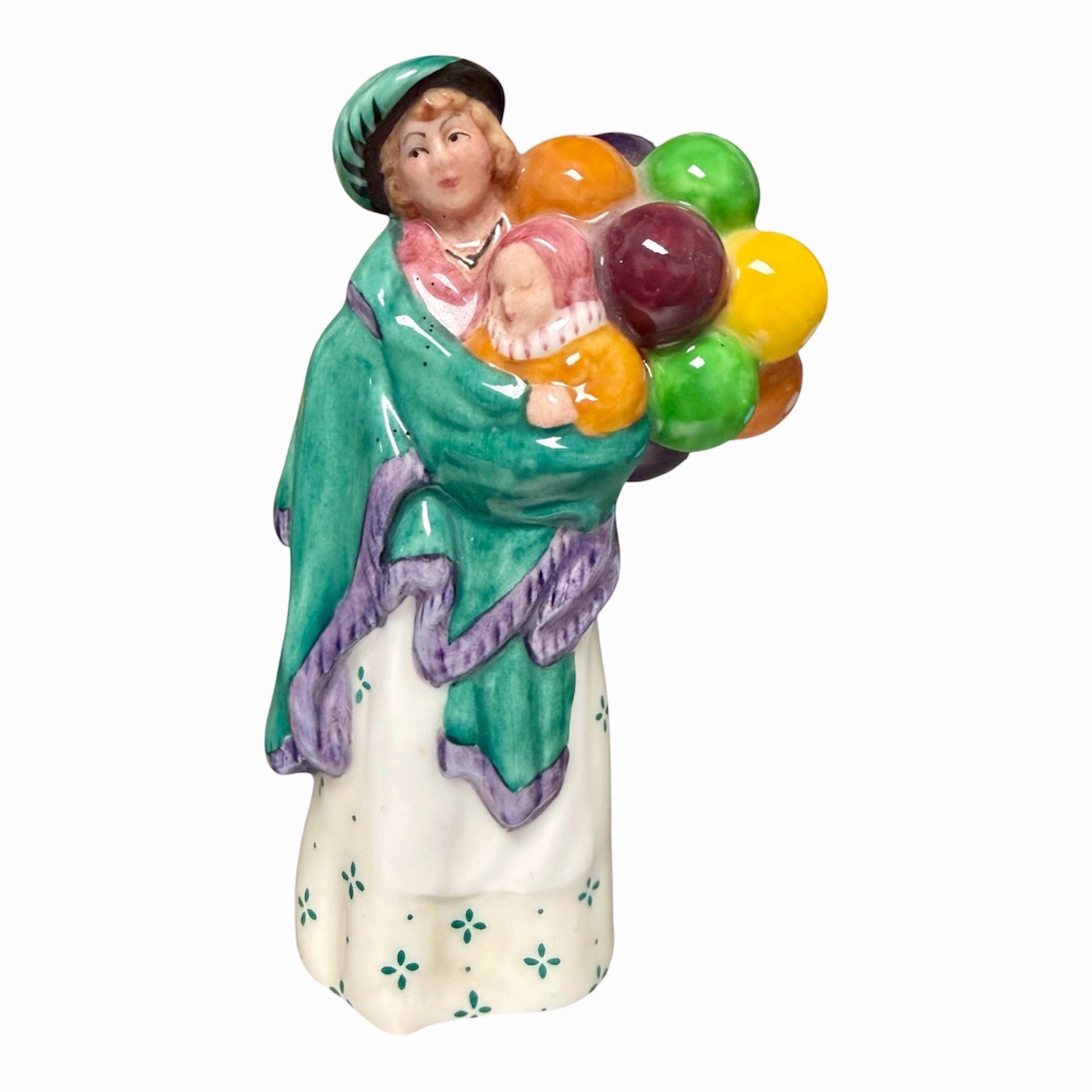 Royal Doulton The Balloon Seller Lady HN 2130 handmade ornament miniature