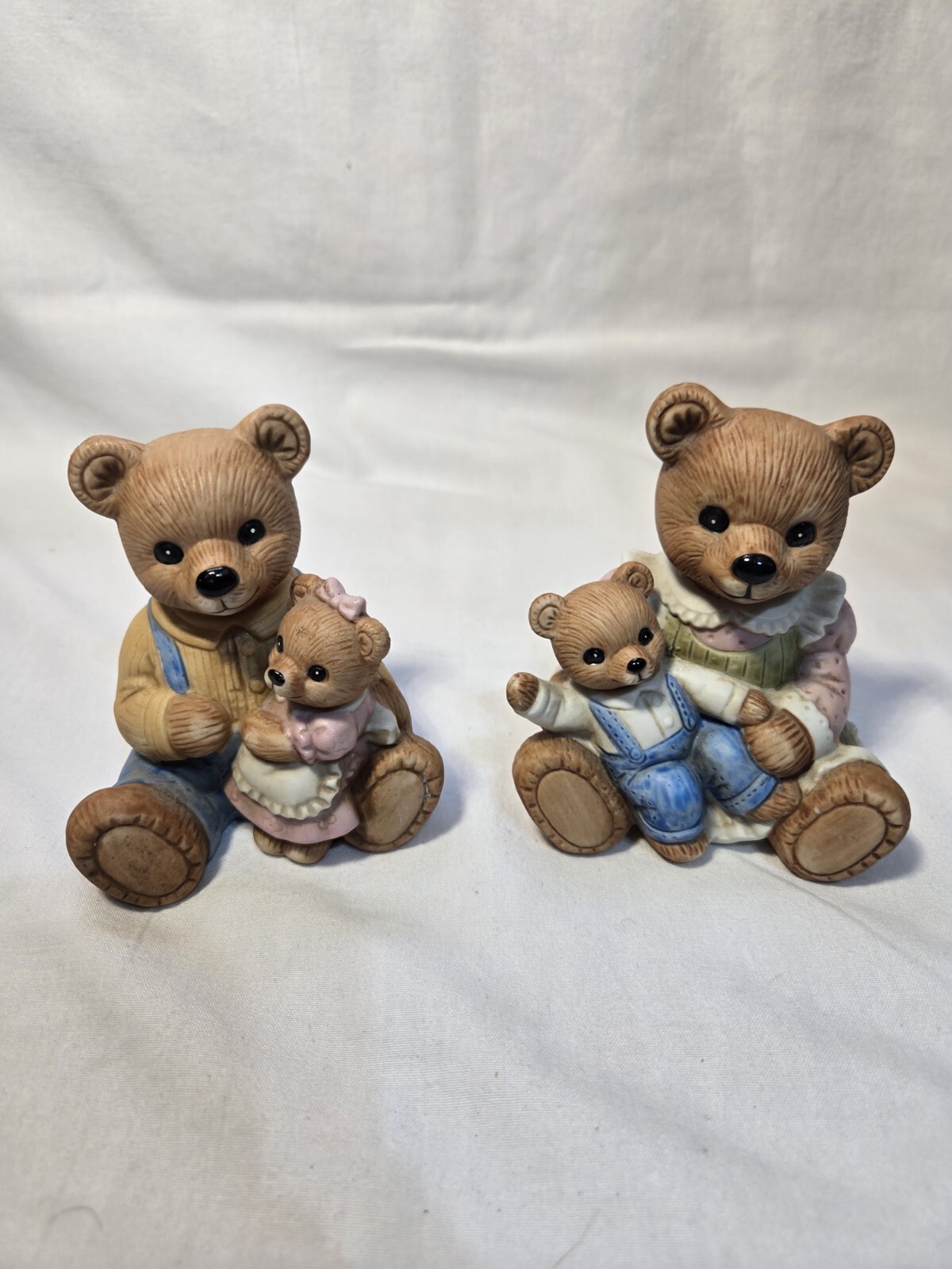 Retired Home Interiors, Homeco Bears, #1444, Mama And Papa Bear With Babies