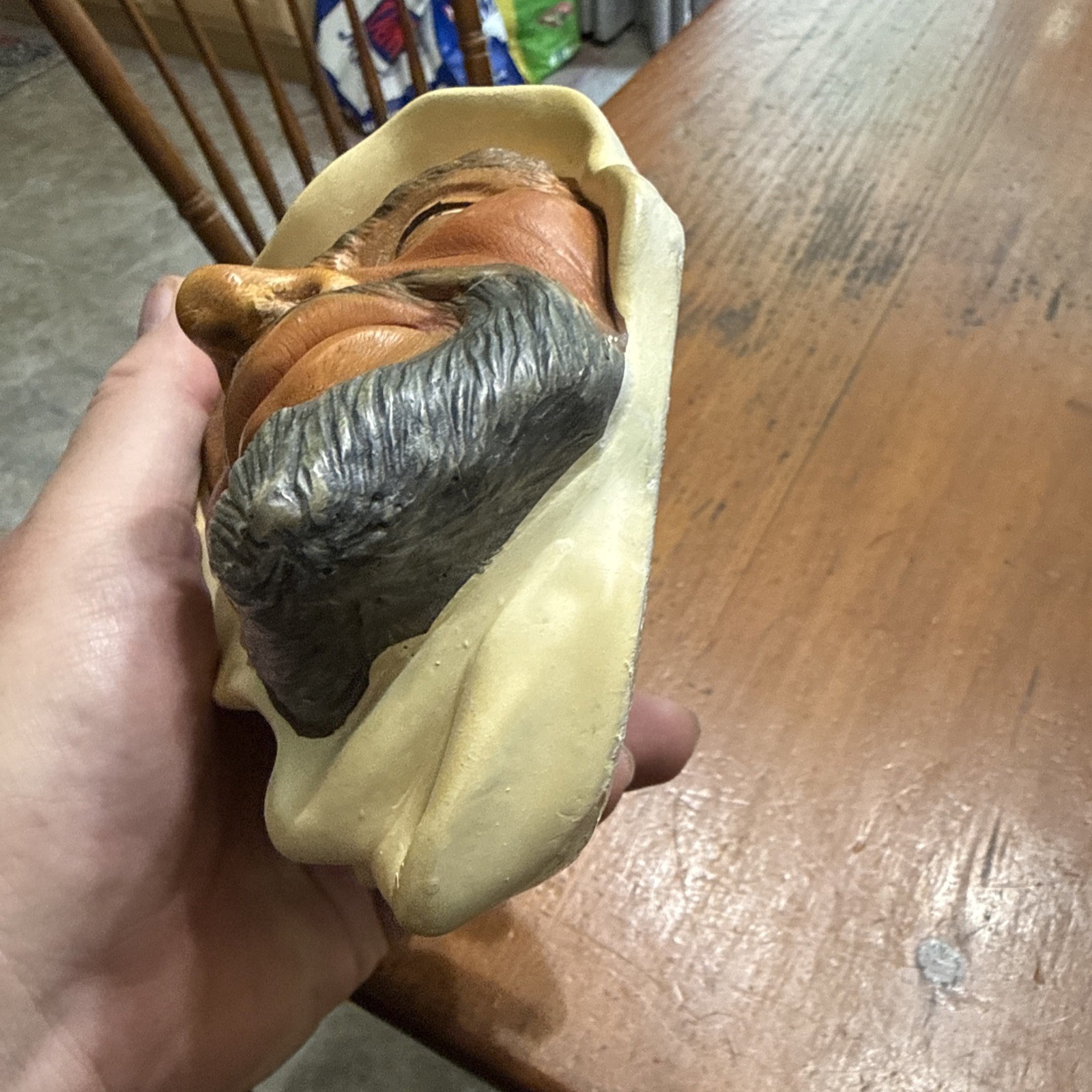 VTG RARE Legend Productions England Sheik & Turkish Lot Chalkware Heads 7 Inches