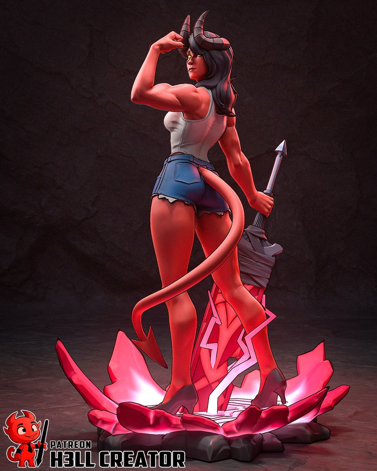 Malevola – Dispatch 1/10 Scale Statue 3D Print Model Kit Unpainted