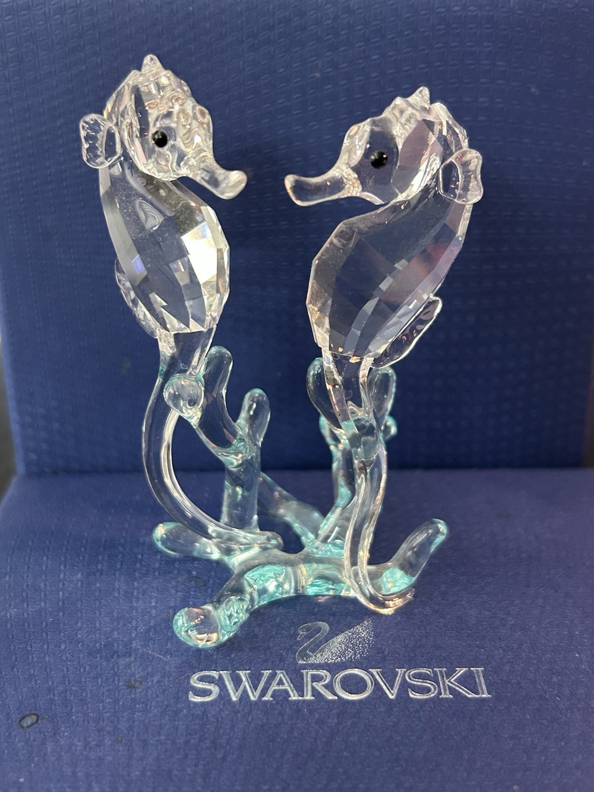 SWAROVSKI Vintage Crystal Pair Seahorses “Aquatic Worlds Collection” (#0885589)
