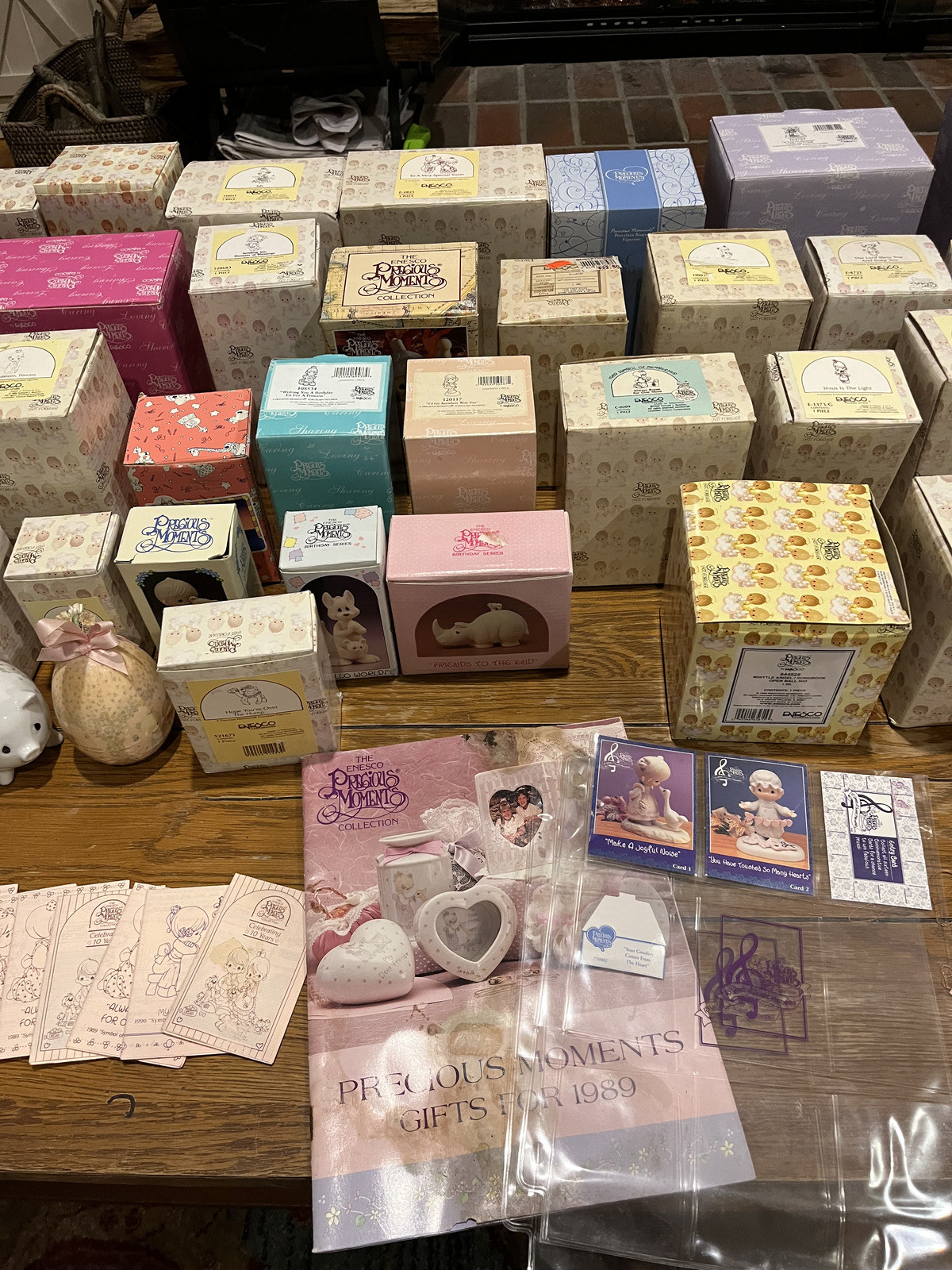 Lot of 47 Different Enesco Precious Moments Figurines w/ Boxes Rare Retired