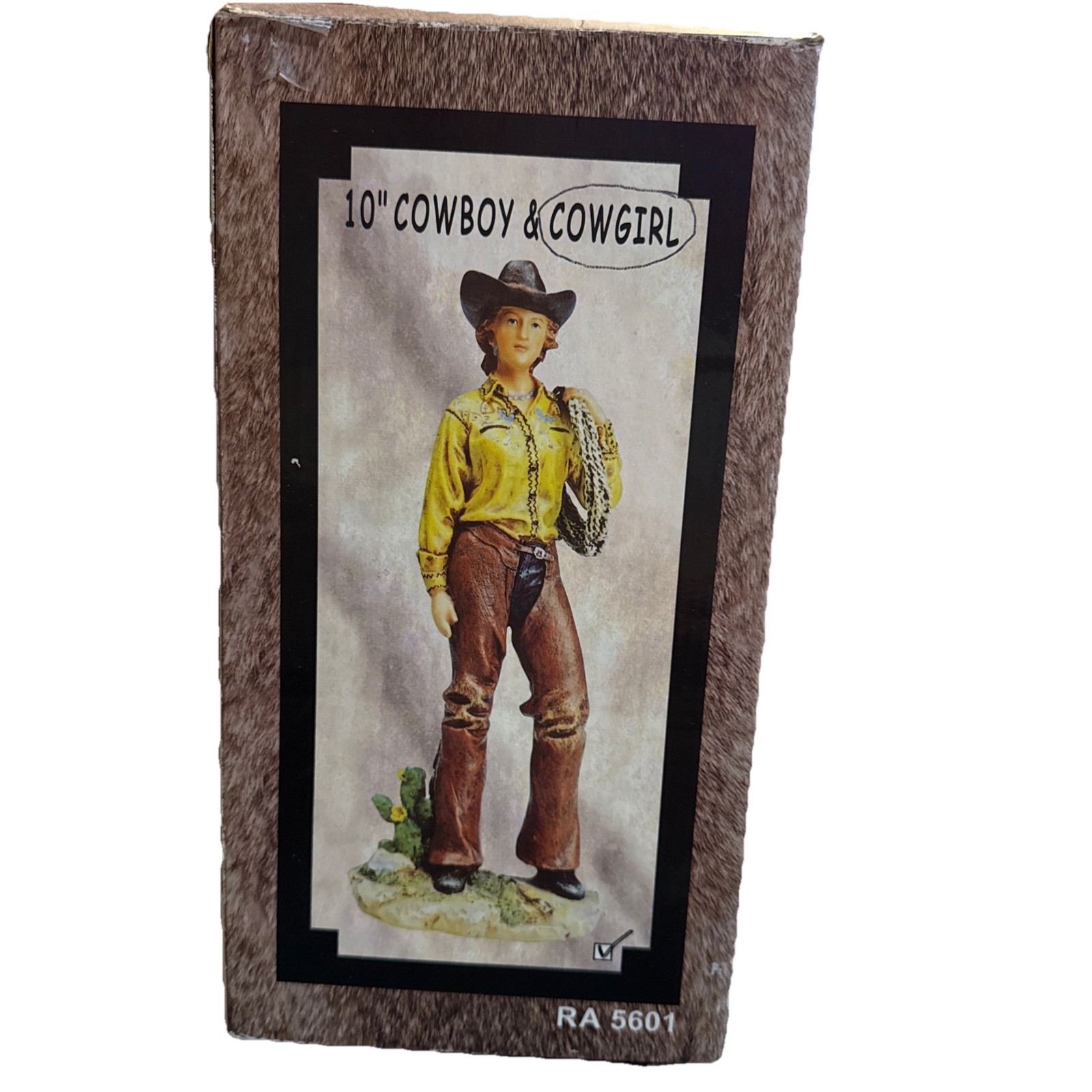 10” Cowgirl Figurine