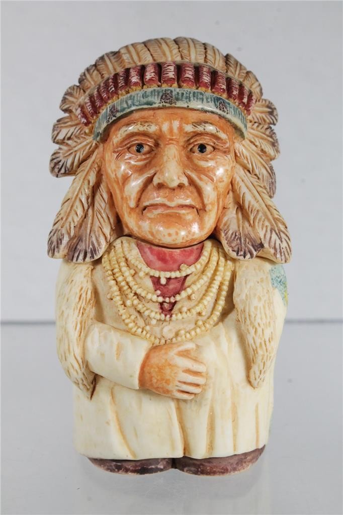RARE Harmony Kingdom Ball Pot Bellys – CHIEF JOSEPH – xPBHCJ Retired New In Box