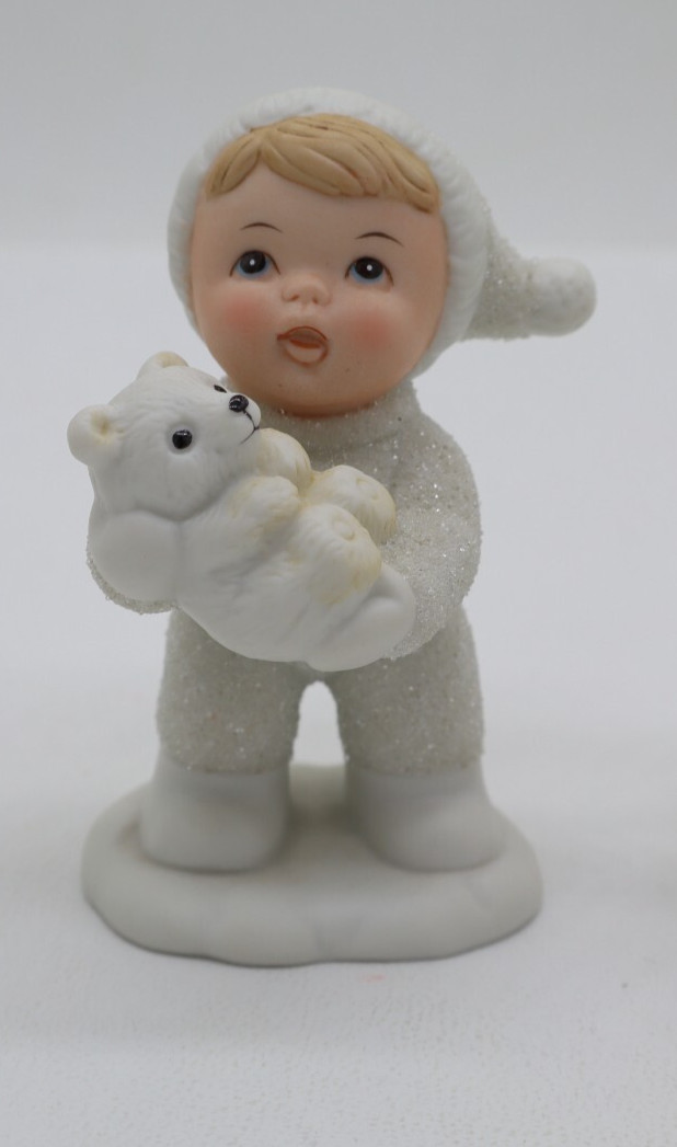 Set of 3 HOMCO Snow Babies with Animals #5501 Home Interiors