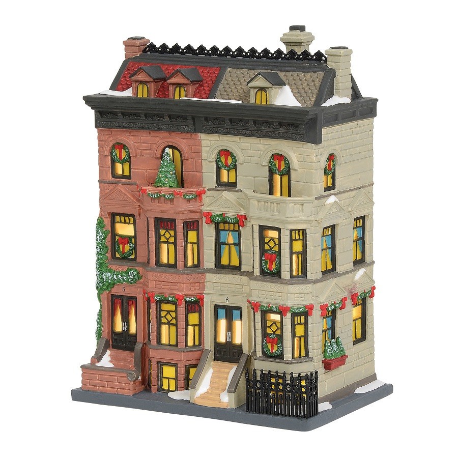 Department 56-Christmas in the City- Upper Westside Brownstones -6003055