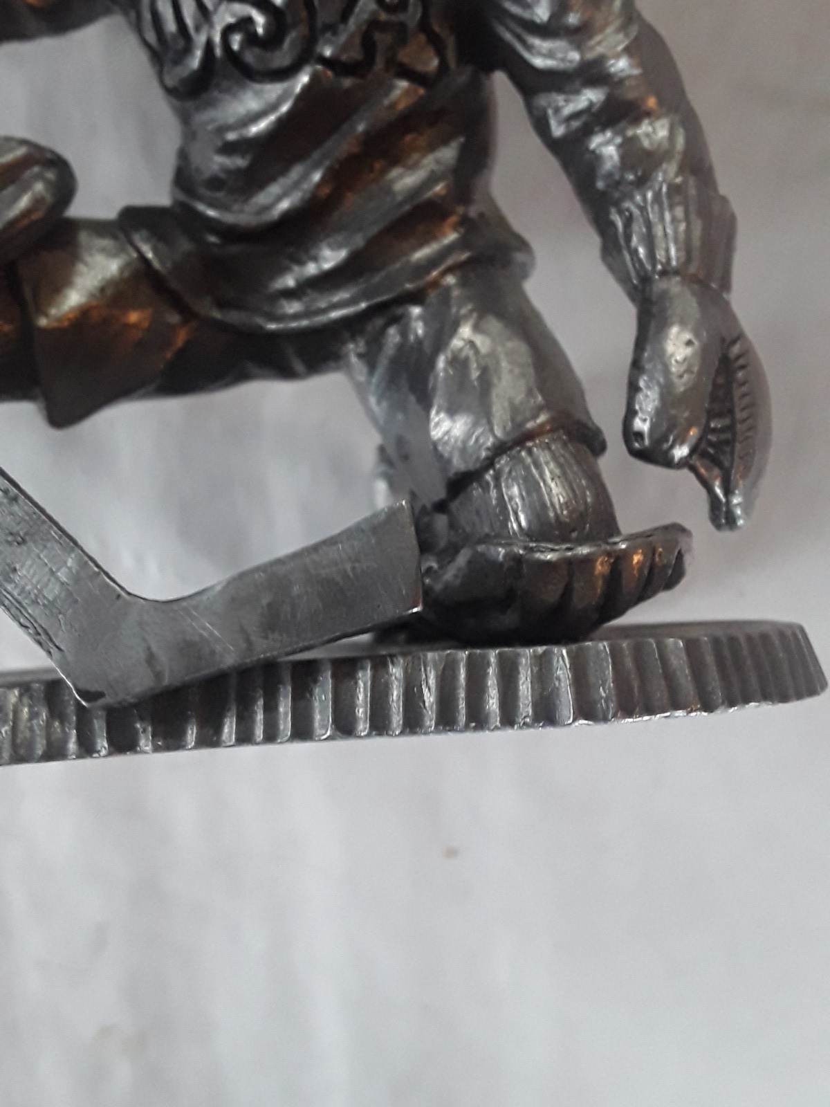 Michael Ricker – SIGNED Olympic Hockey Goalie Sculpture – Pewter – Team USA #70