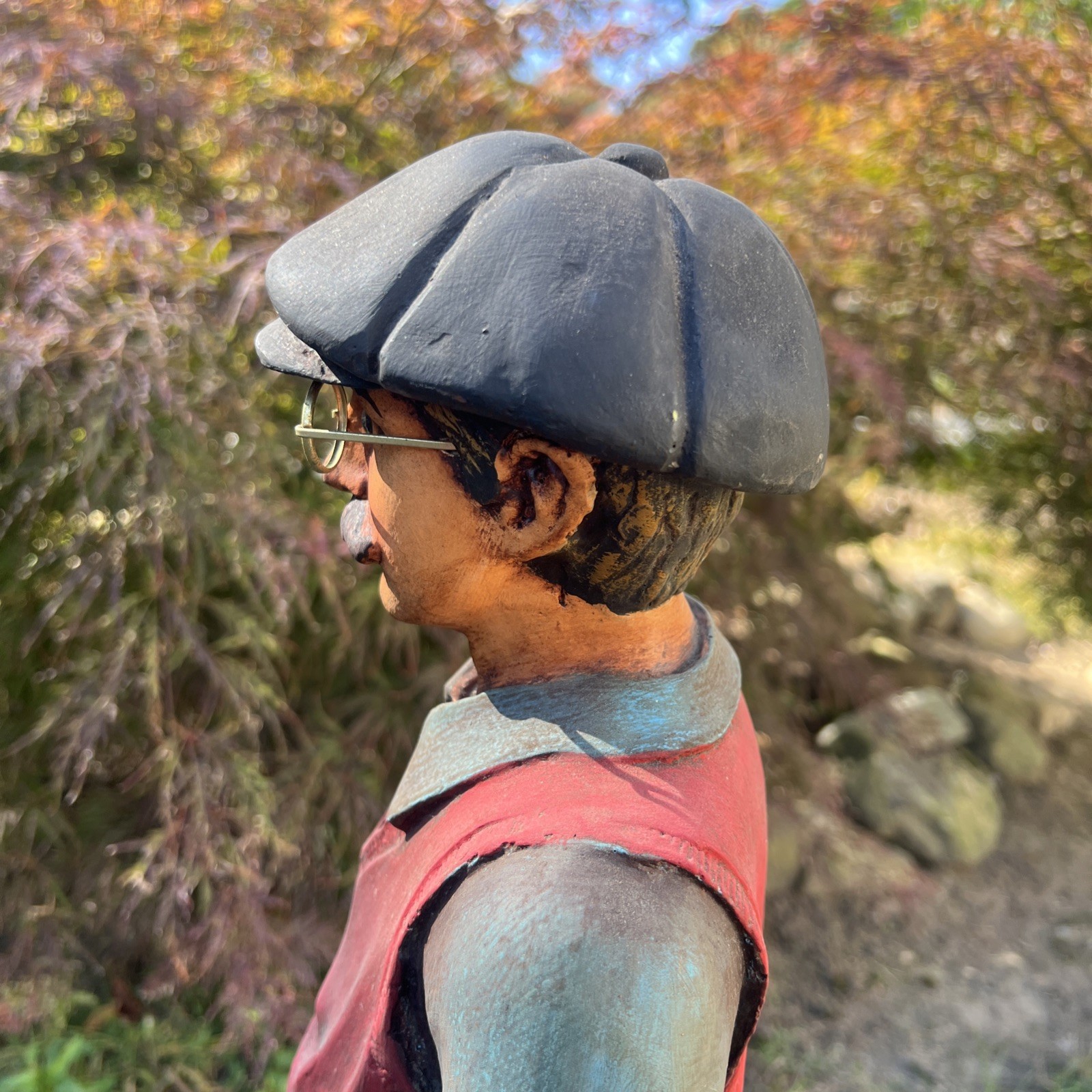 Vintage Man Golfer Statue Hand-Painted 27″ Tall. Also have matching lady golfer