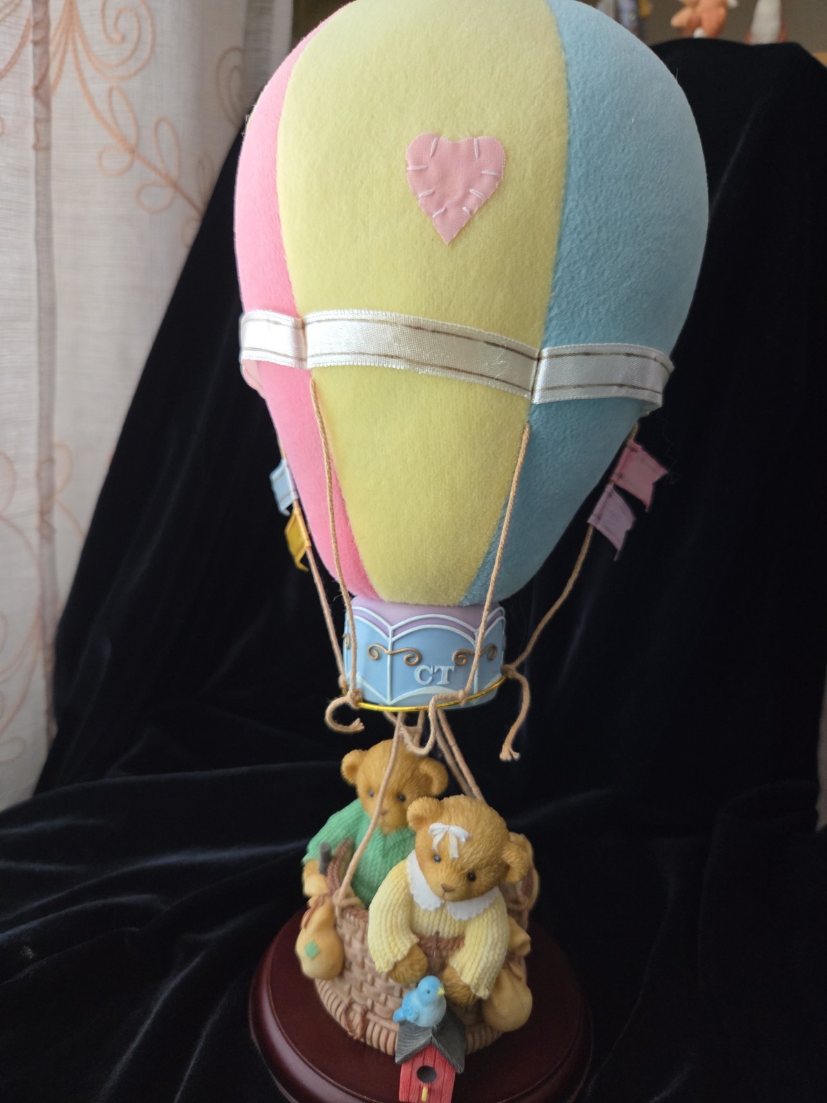 Cherished Teddies “Home Is Where The Heart Is” 728608 Hot Air Balloon Figurine