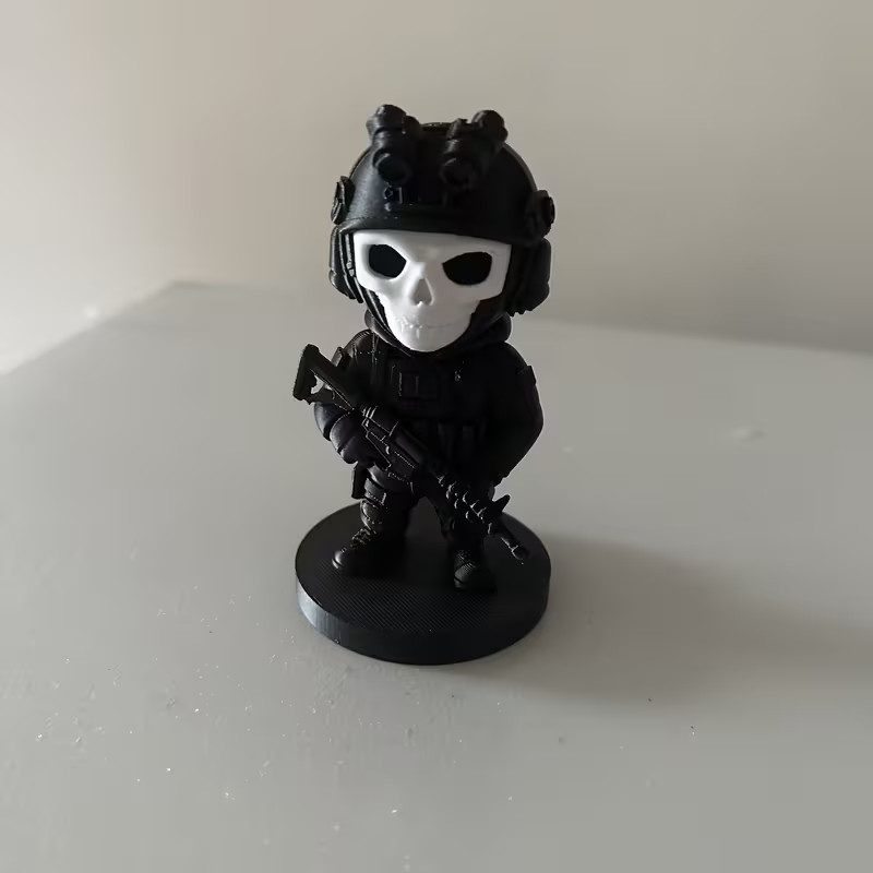 Military Special Forces Soldier Tactical Skull Trooper Figurine Ornament