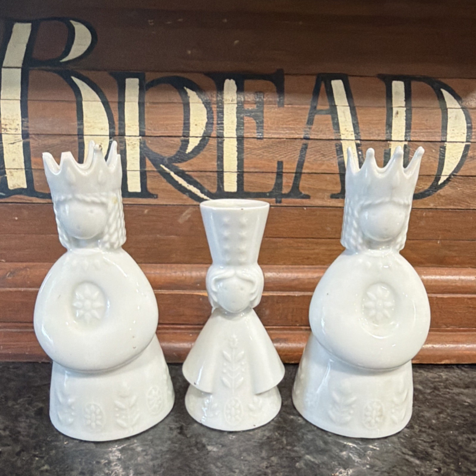 Haviland Limoges France Porcelain Religious Figurines Set of 3 White Adults