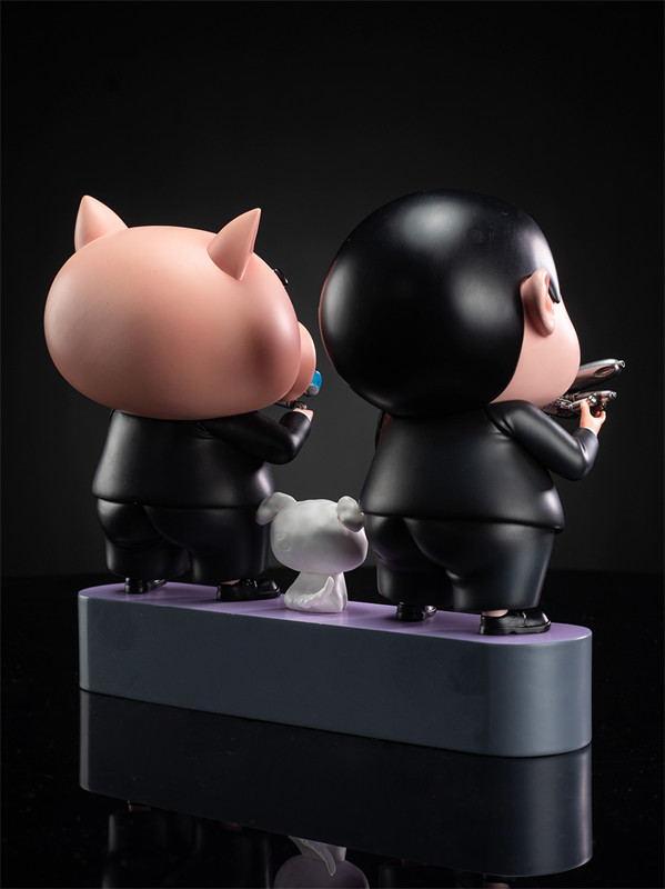 Crayon Shin-chan Man In Black Cos Limited Fashion Anime Model New In Stock