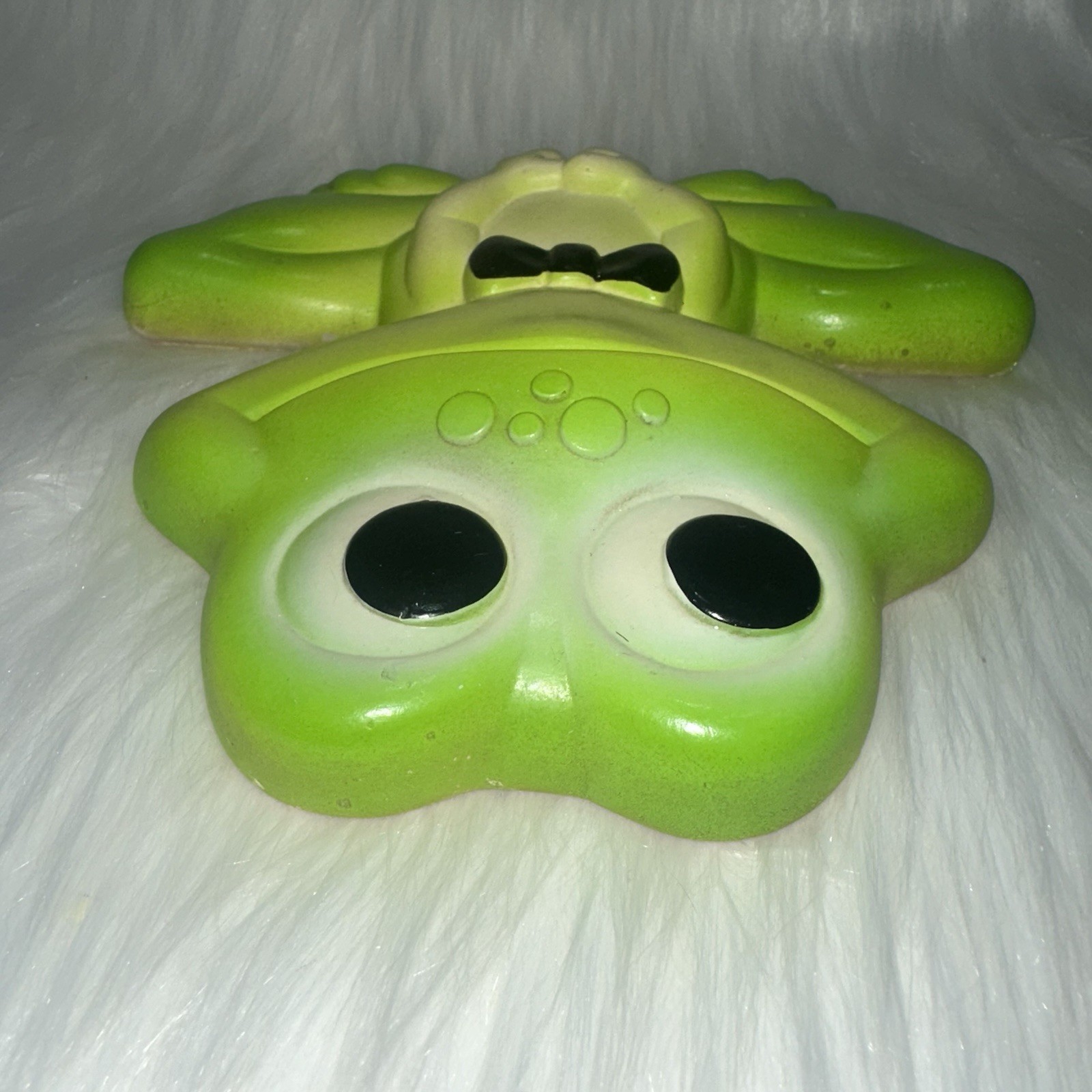 Vintage Pair Miller Studio Chalkware Mr. Mrs. Frog Wall Plaque Set Retro 1970s