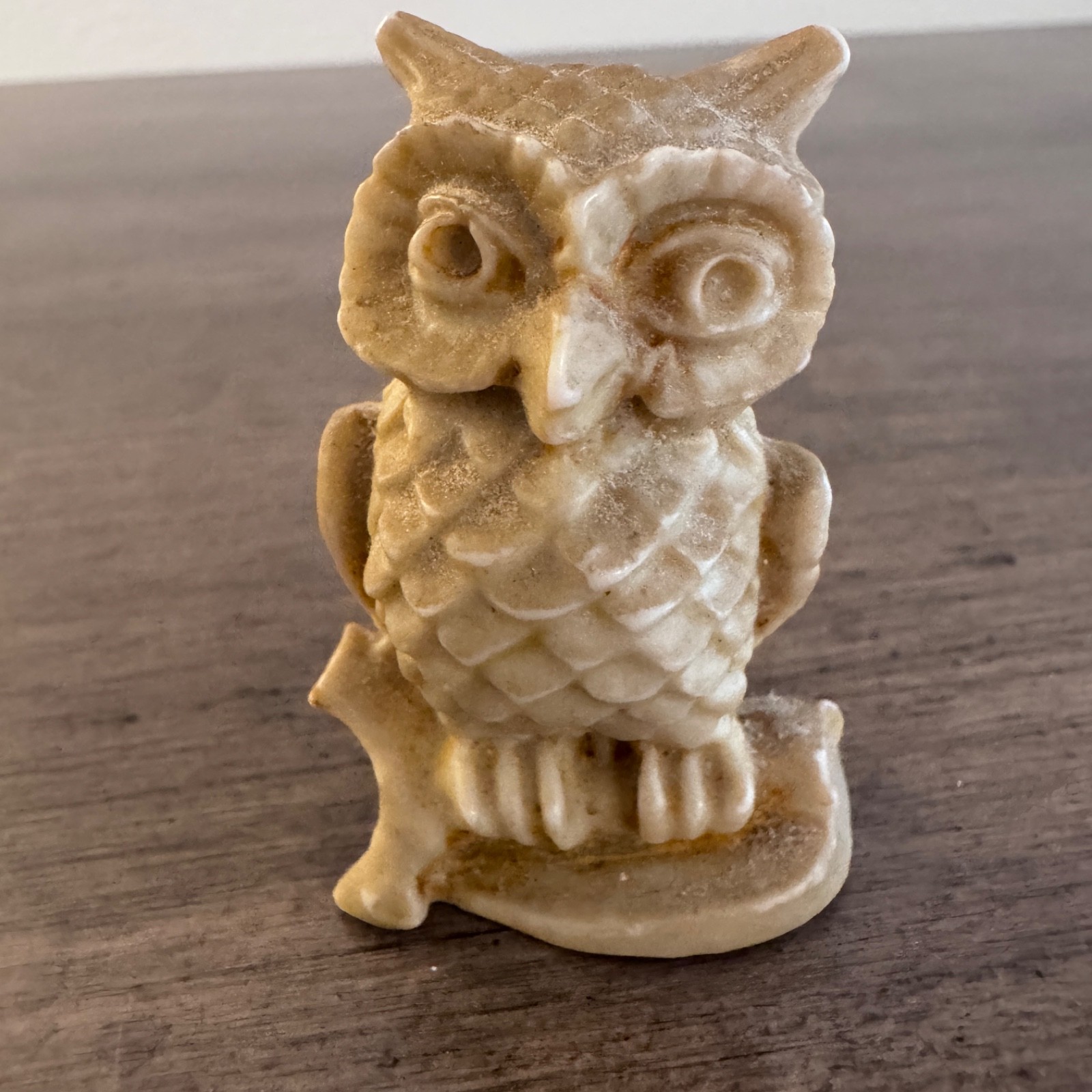 Vintage Small Hand Carved Owl Figurine – Made in Mexico – Unique / Collectible
