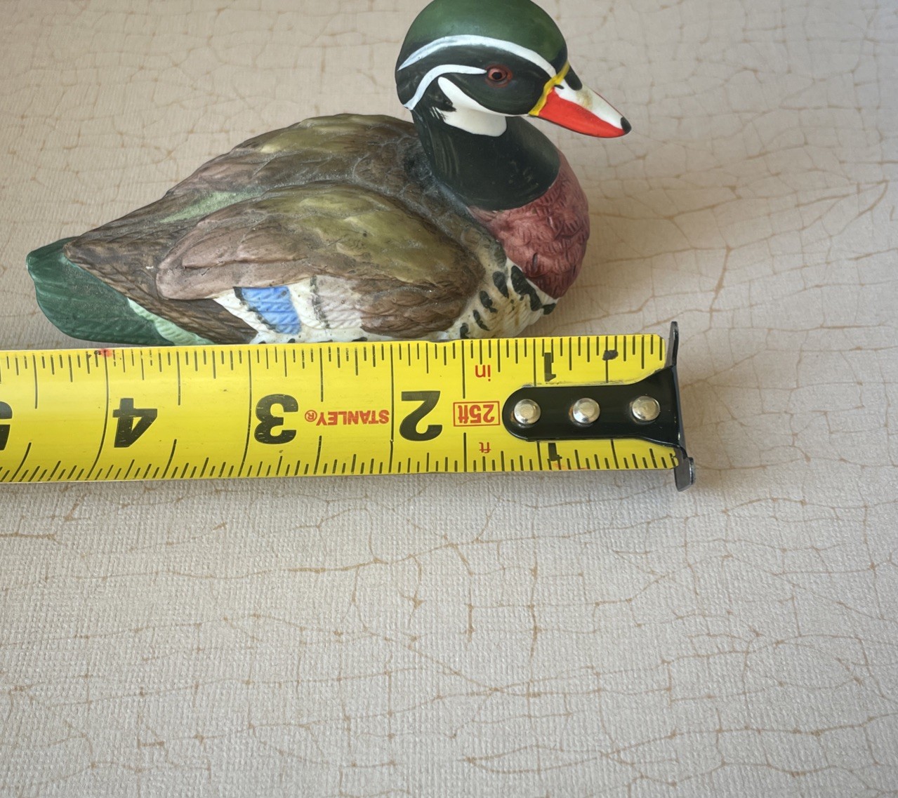 Vintage Lefton American Decoy Wood Duck Handpainted 1983 Tomoyaki Toda Figurine