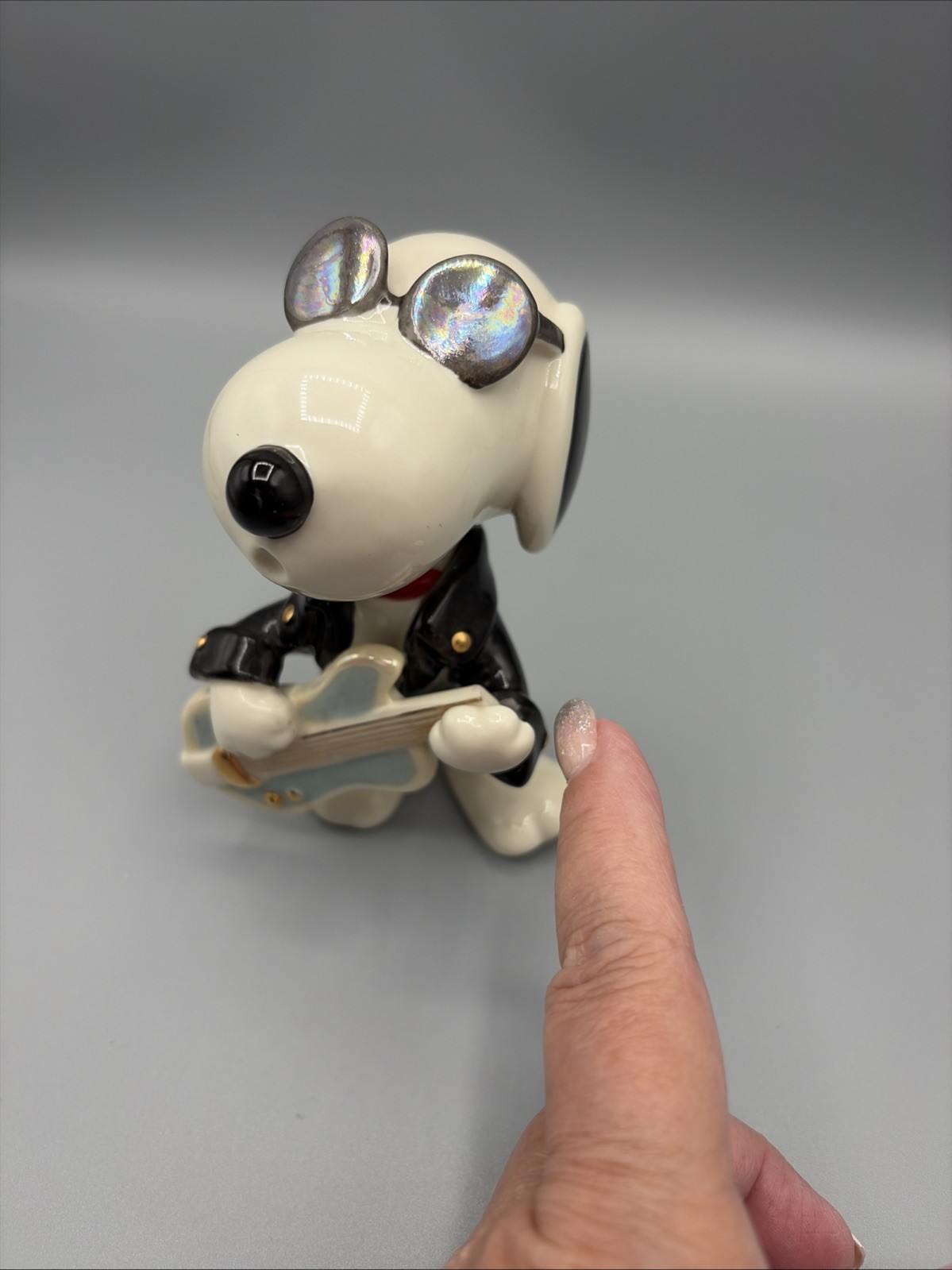 Vintage Lenox Porcelain Peanuts Snoopy “Joe Cool Rockstar” *AS IS*