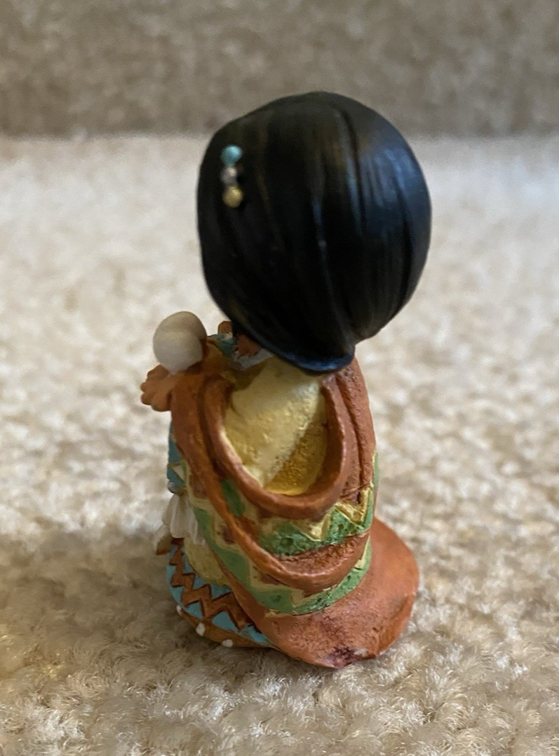 Enesco Friends of the Feather Mini Native American Girl with Eggs FREE SHIPPING