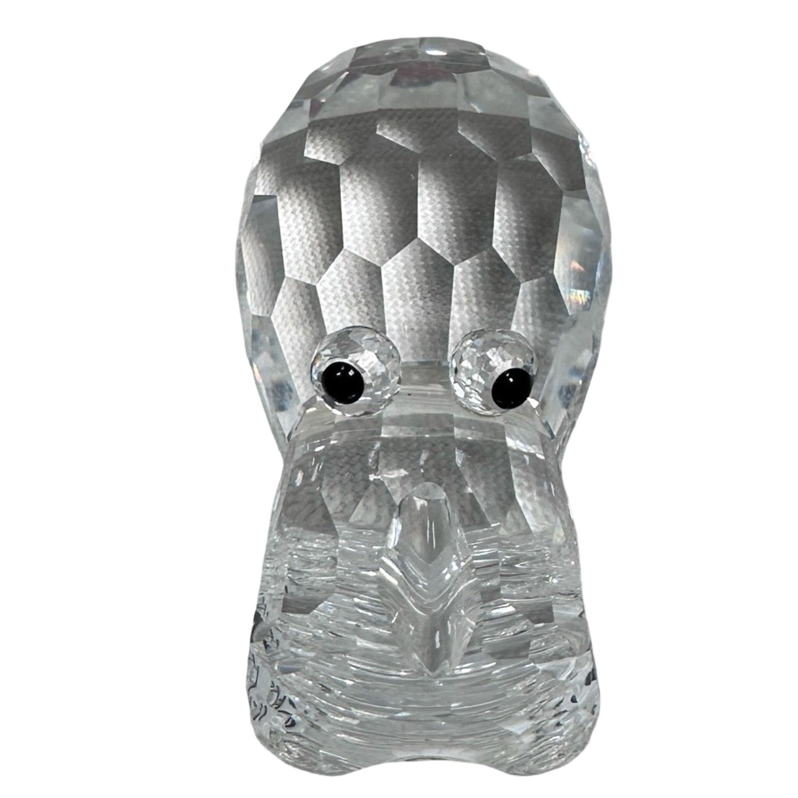 Swarovski Silver Crystal Hippo Figurine Rare Encounters Max Schreck Clear