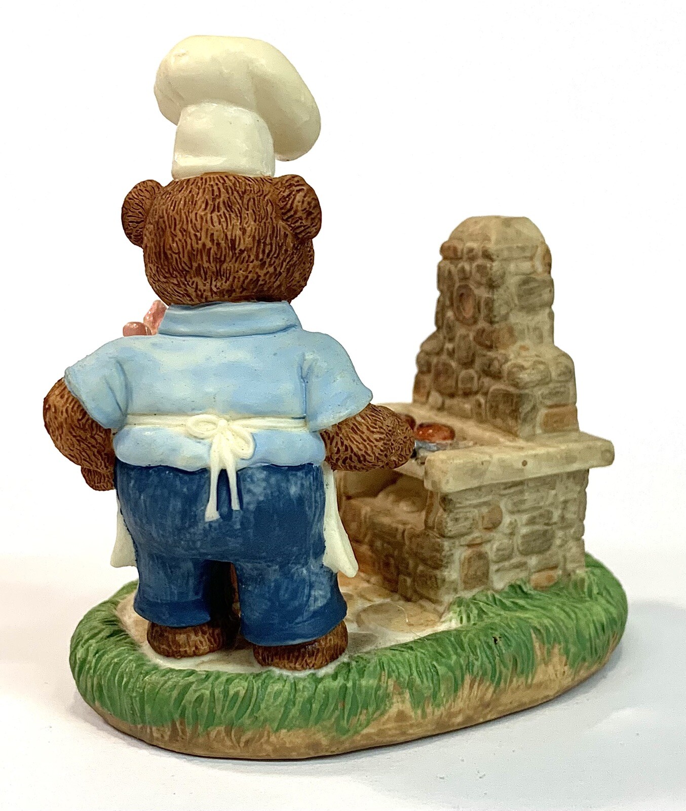 Hallmark Tender Touches Figurine “Bears At BBQ Servin’ Up Smiles” 1991 QEC941-9