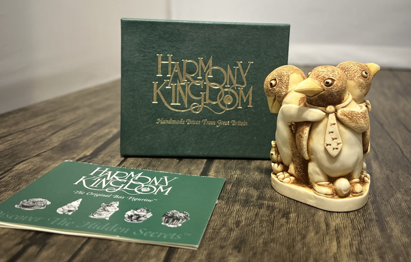 Harmony Kingdom “Unexpected Arrival” Penguins Figurine Made In The UK In 1994