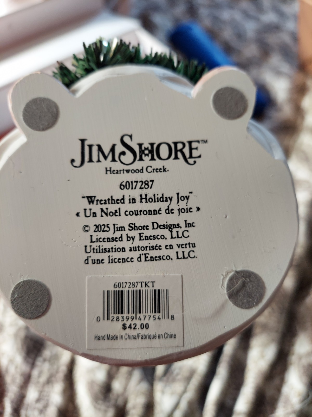 Jim Shore – WREATHED IN HOLIDAY JOY – 2025 Holiday Gnome – NIB Heartwood Creek