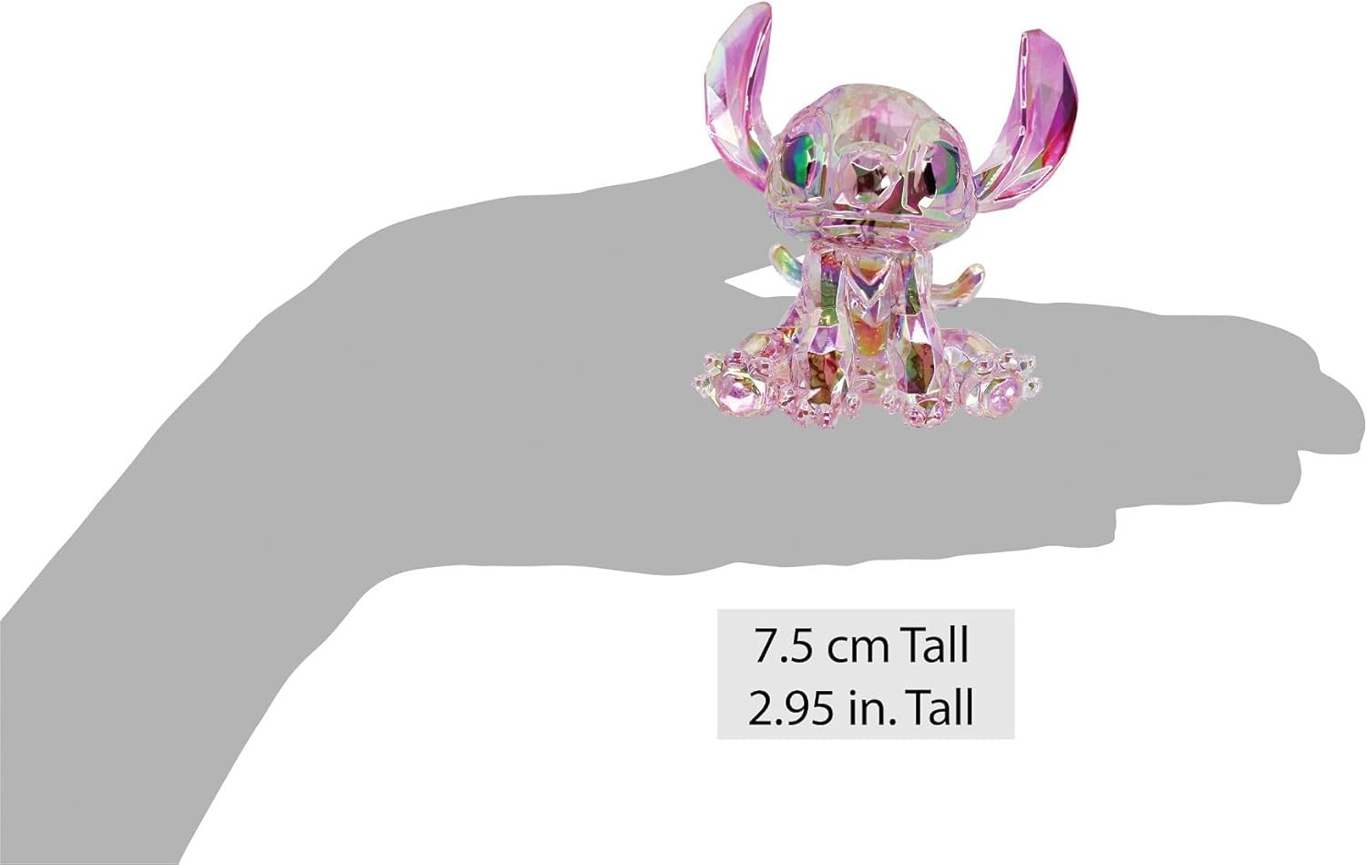 FACETS Disney Lilo and Stich Angel Figurine, 2.99 Inch, Pink
