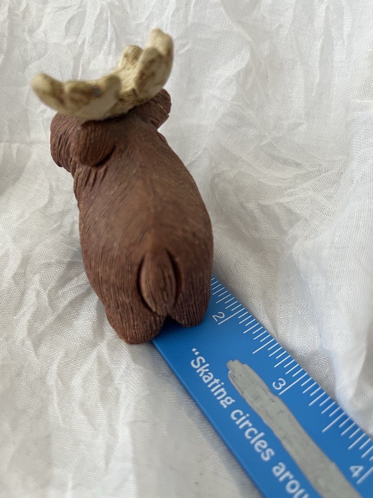 Artesania Rinconada Moose Clay Figurine Signed Uruguay 345 A 2.5″ tall