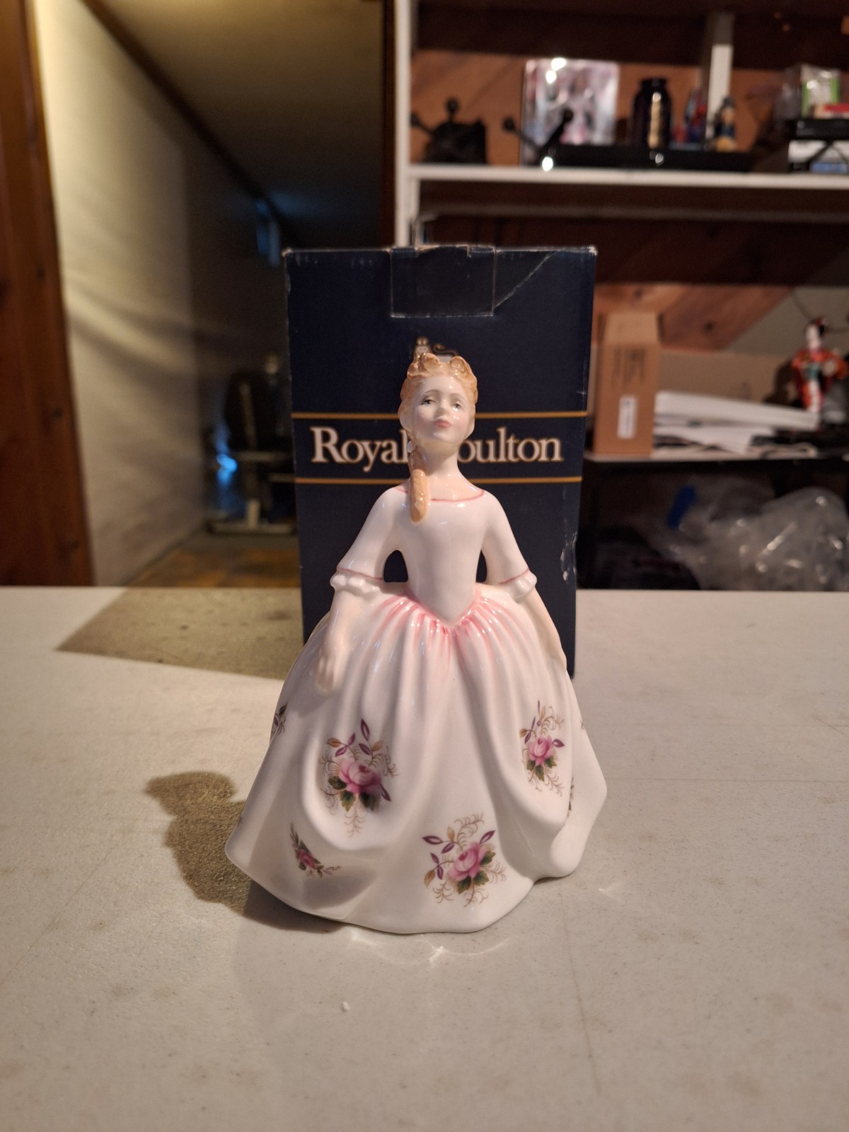 Rare, 1992 Royal Doulton HN 3481 Peggy Davies LAVENDER ROSE Girl Figurine