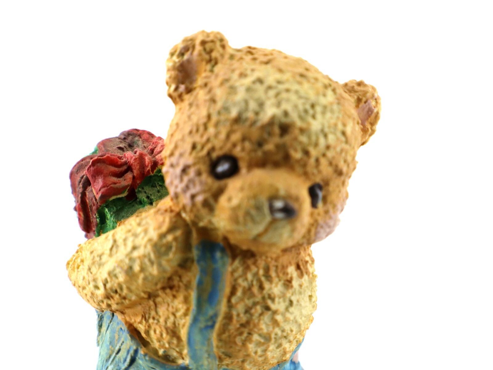 Miniature BEAR FIGURINES Set of 3 Boy & Girl Resin