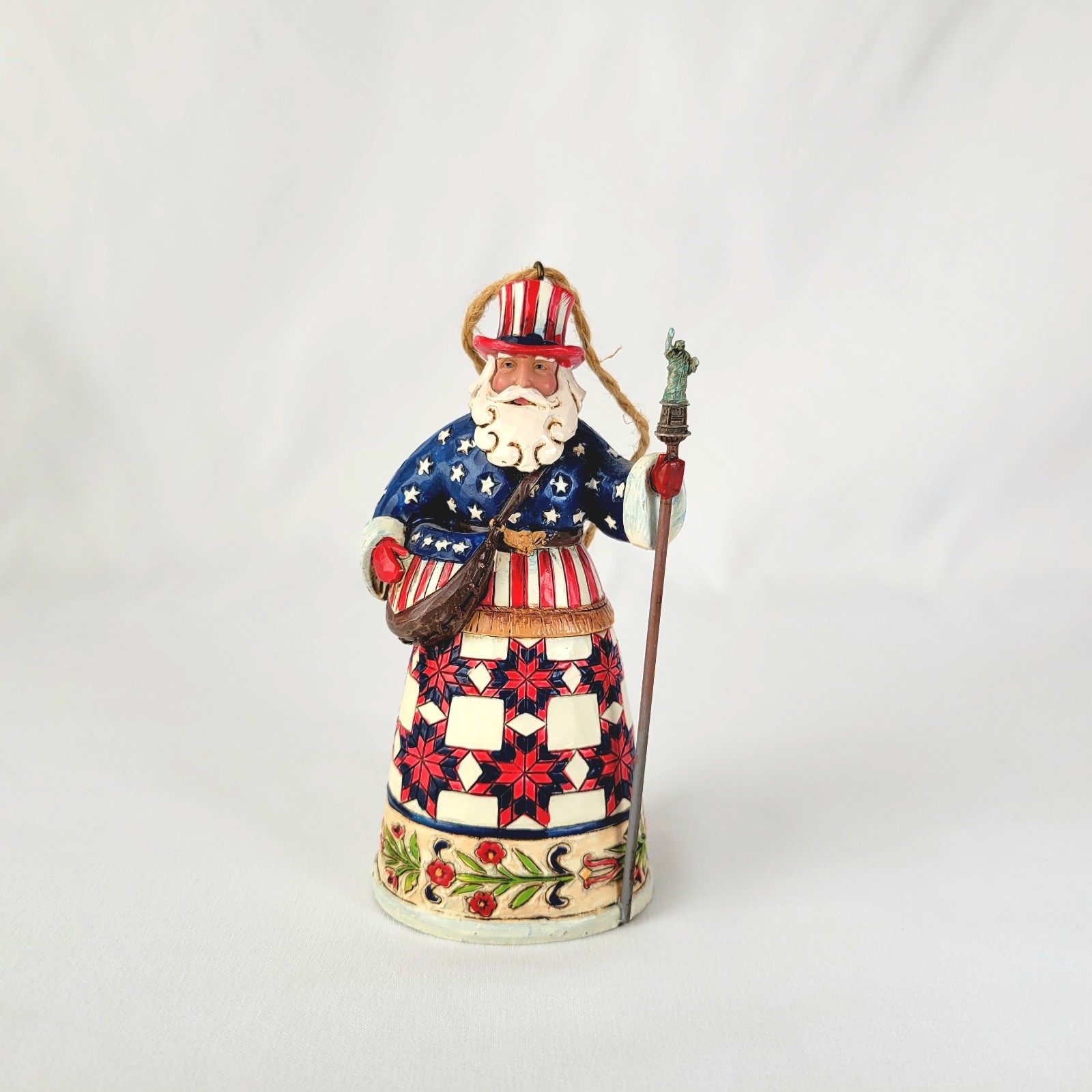 Jim Shore Heartwood American Santa Perfectly Festive In All 50 States Patriotic