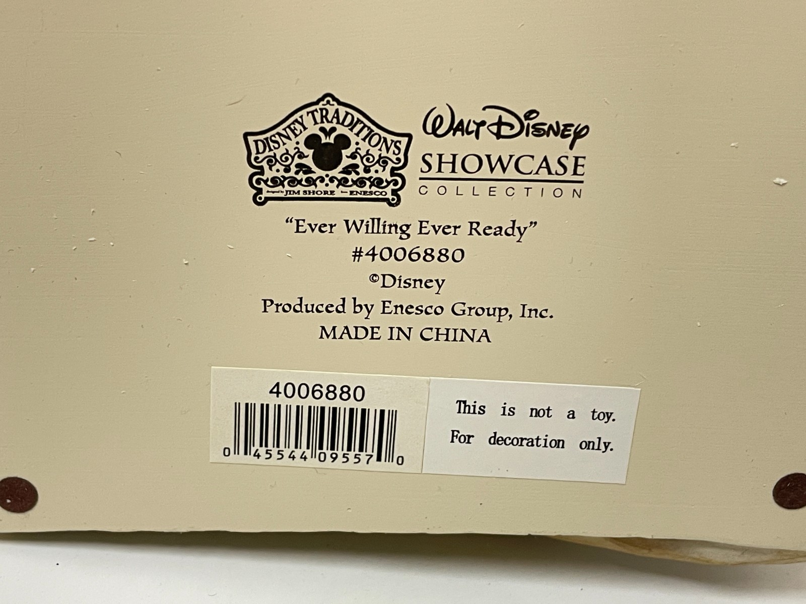 Disney Jim Shore Donald Duck Fireman – Ever Willing Ever Ready – Disney Showcase
