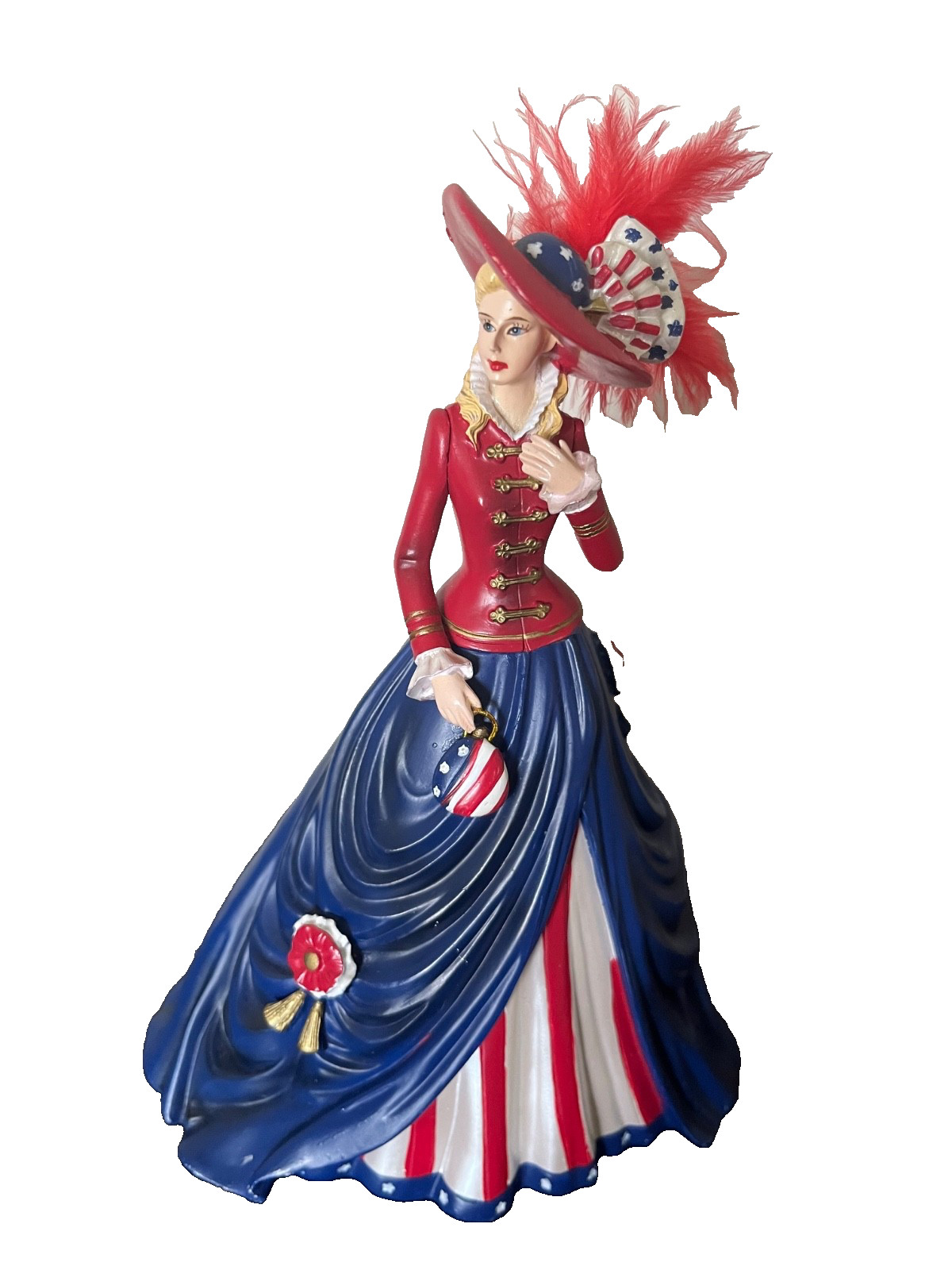 Thomas Kinkade O! Say Can You See Freedom’s In Fashion Figurine Patriotic Lady