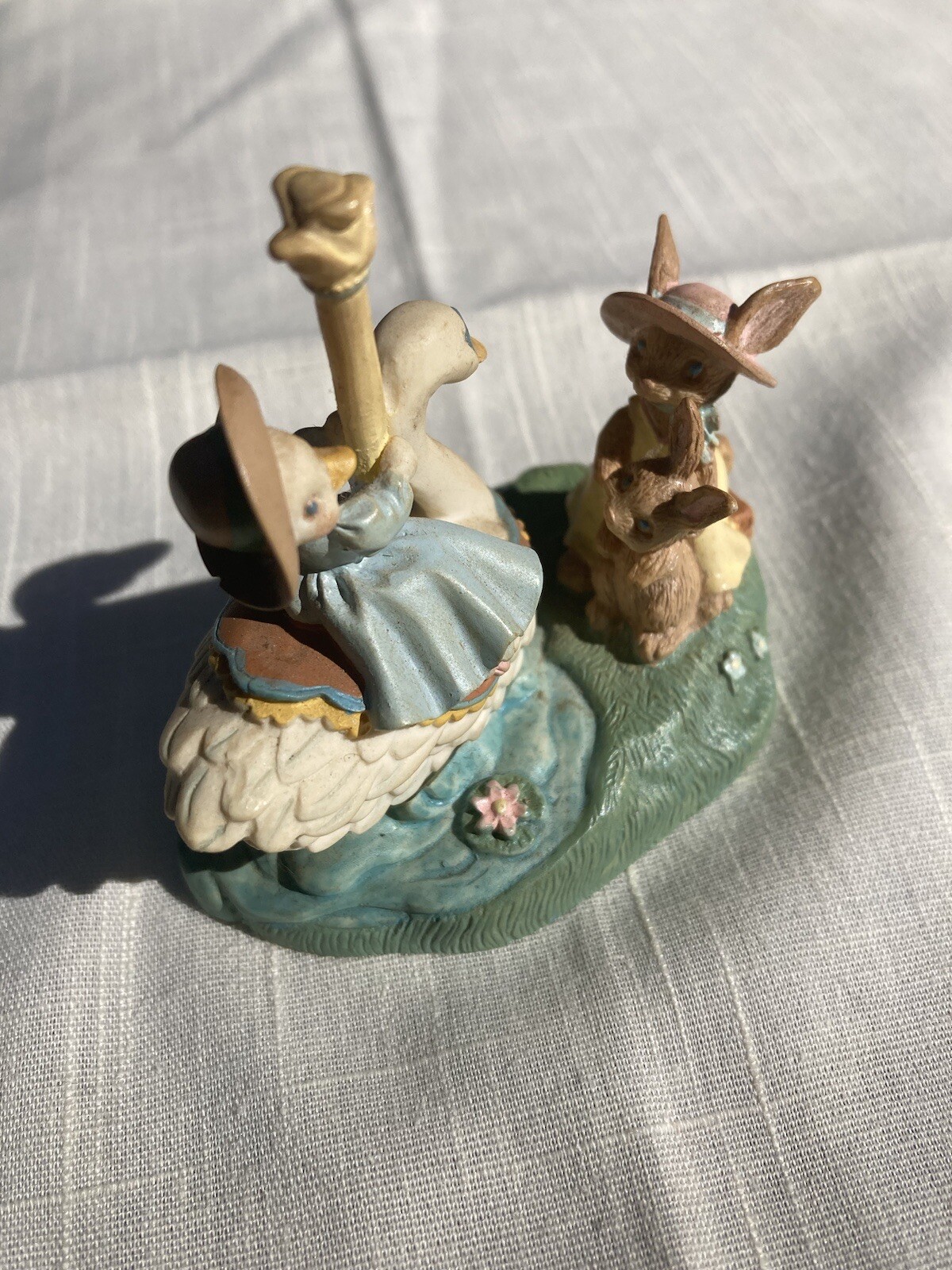 Vintage Avon 1993 Kathy Jeffers Carousel Bunny Mother Goose pre owned