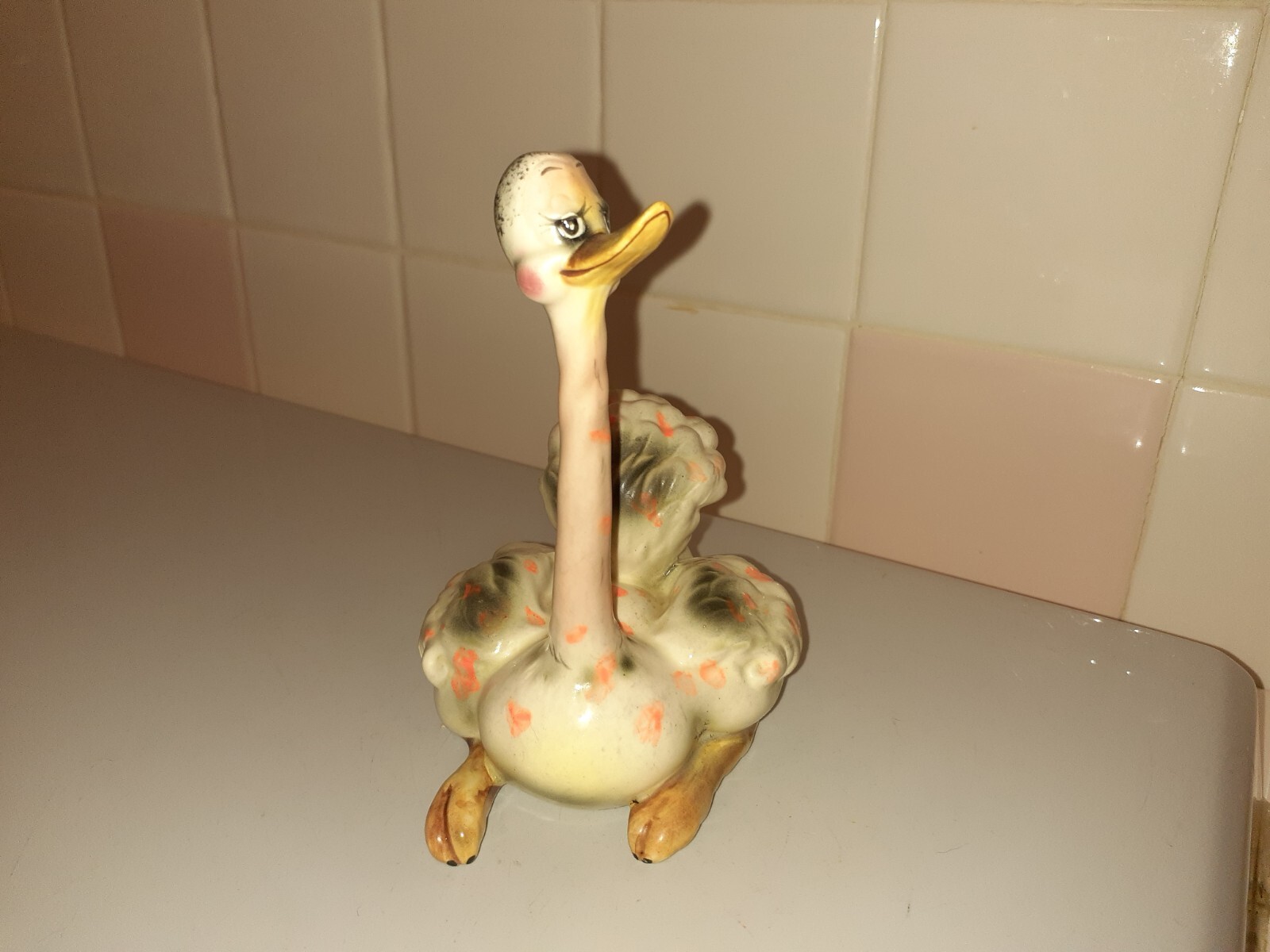 Josef Originals Adorable Mama Ostrich Figurine 5.2″ tall x 3.7″ x 3.4″