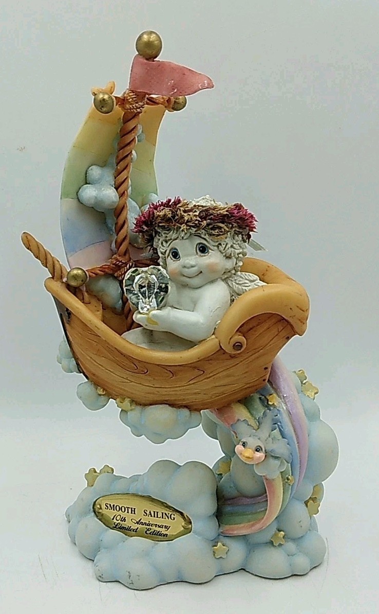 Dreamsicles Smooth Sailing Angel Cherub Limited Ed 10th Anniv. Figurine RARE LN