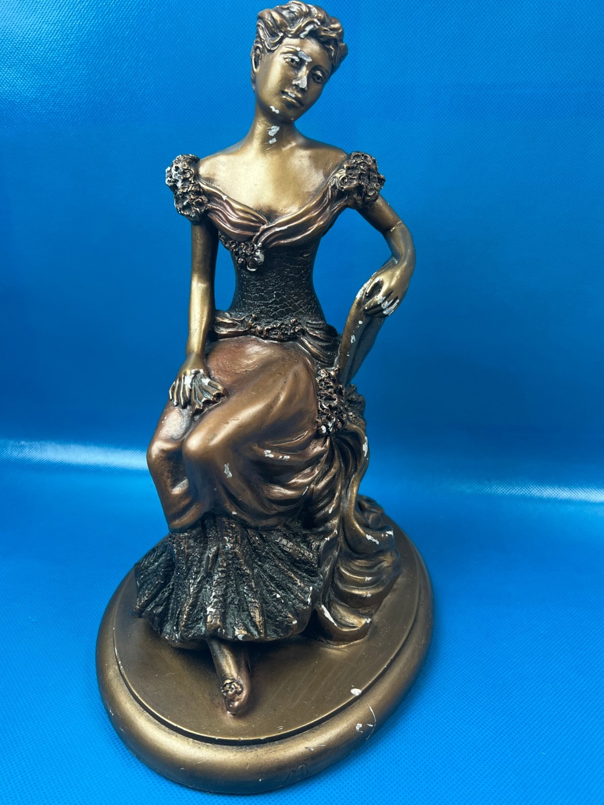 Austin Sculpture At The Ball Seated Woman Victorian French