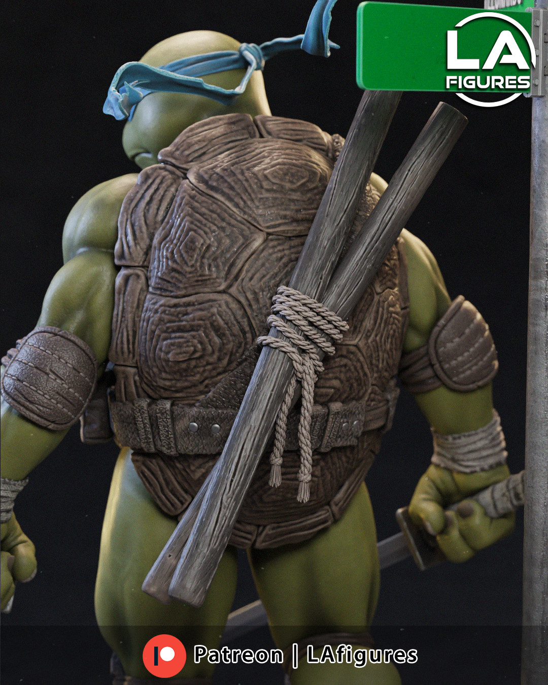 Leonardo – TMNT 1/10 Scale Statue 3D Print Model Kit Unpainted