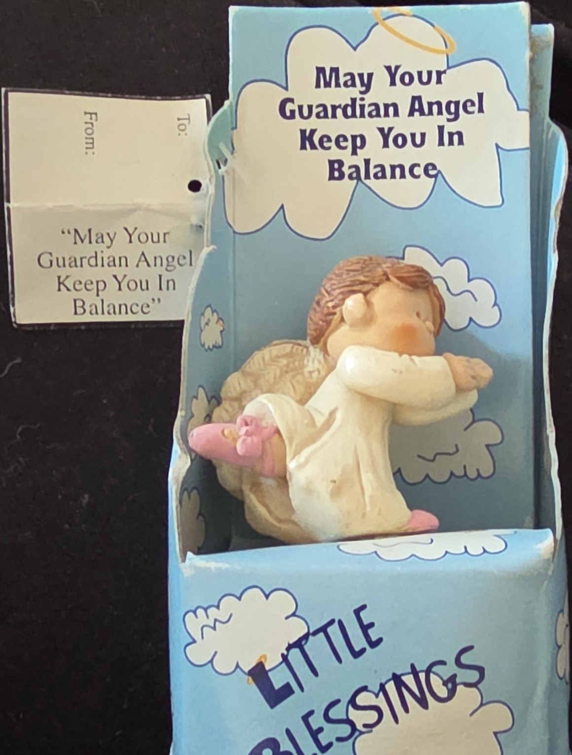Wang’s Little Blessings Guardian Angel Ballerina Figurine 2.5″ Boxed