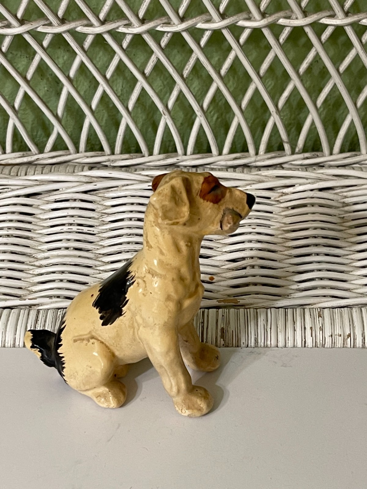 Vintage 4″ RCA Nipper Dog Figurine – Plaster Mascot – His Master’s Voice