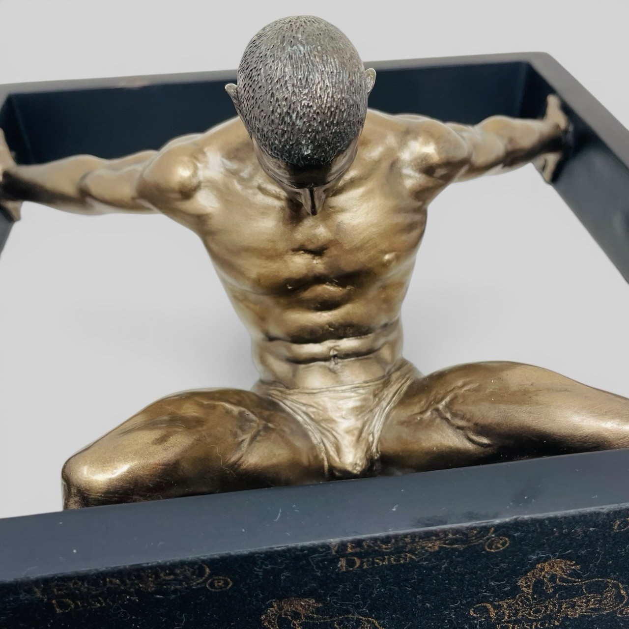 Veronese Design 2012 Bronze Finish Athletic Man Exotic Body Sculpture Art Figure