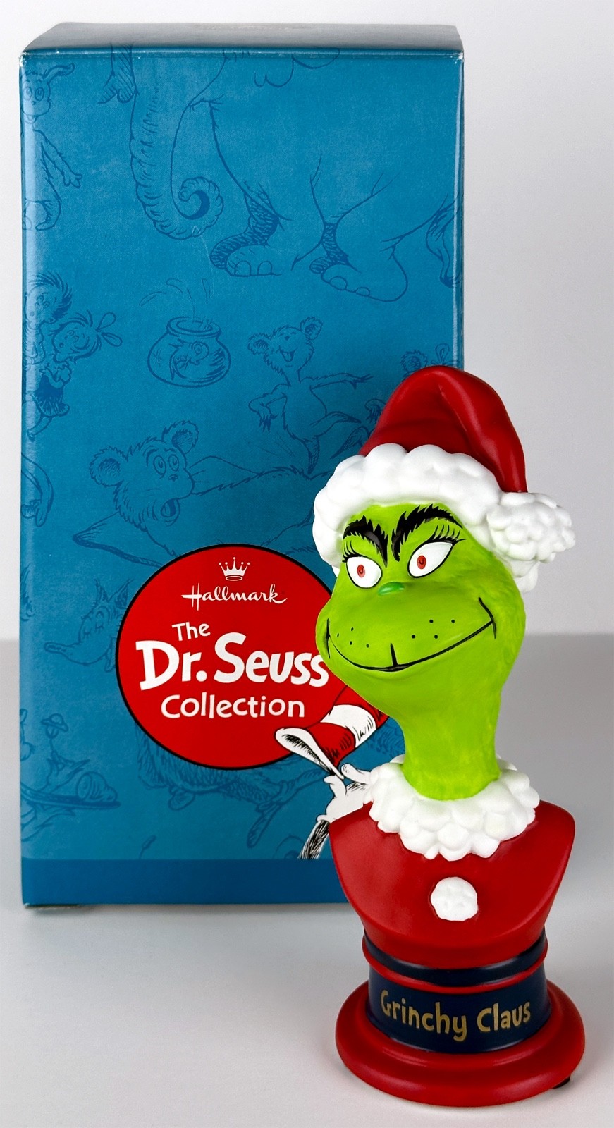 Grinchy Claus NEW Hallmark Dr Seuss Figurine How the Grinch Stole Christmas #ed